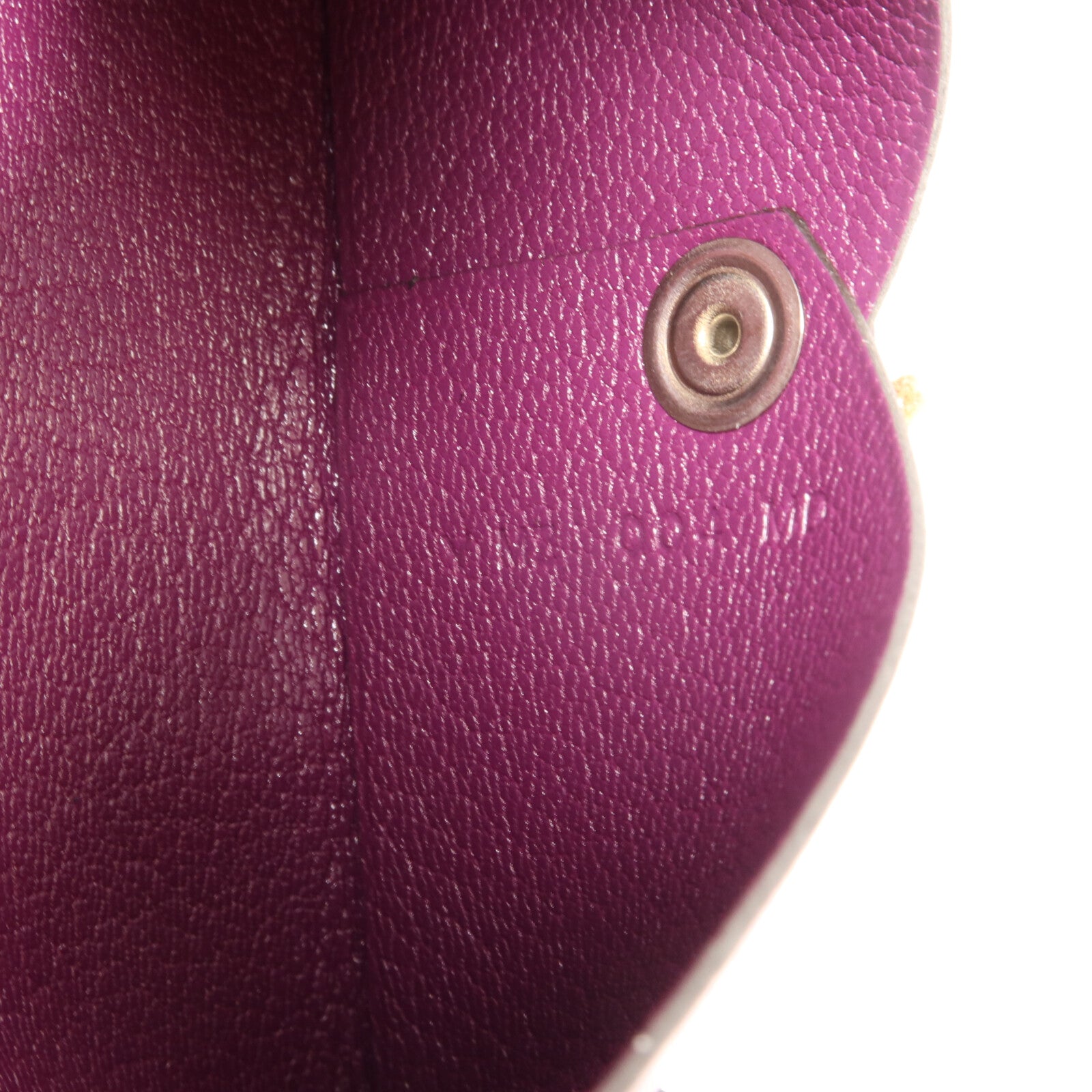 HERMES Chevre皮革Calvi Card Holder卡片套Anemone