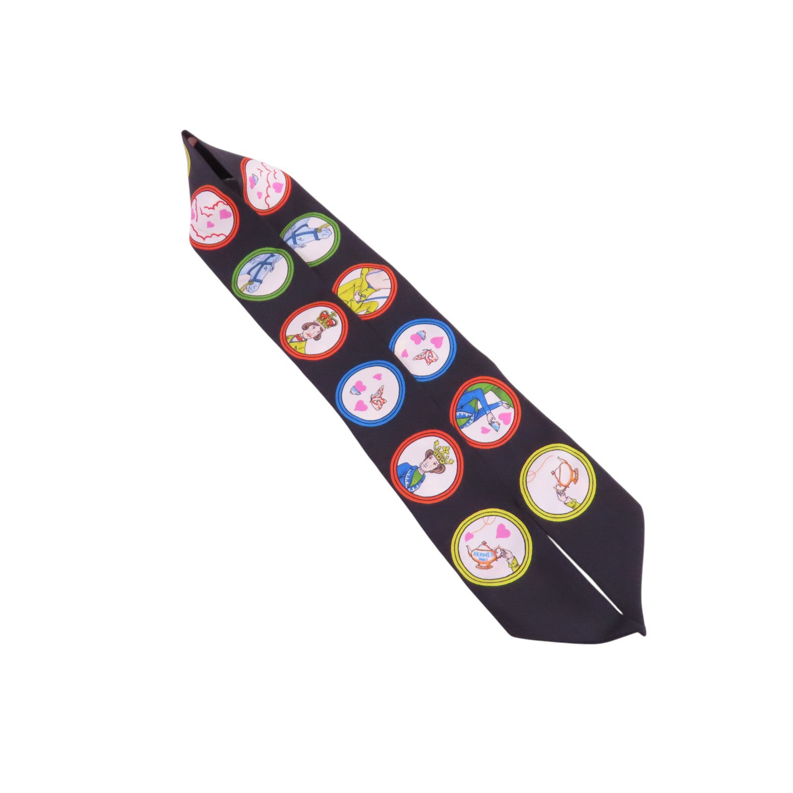 HERMES 絲質Twilly Scarf絲巾