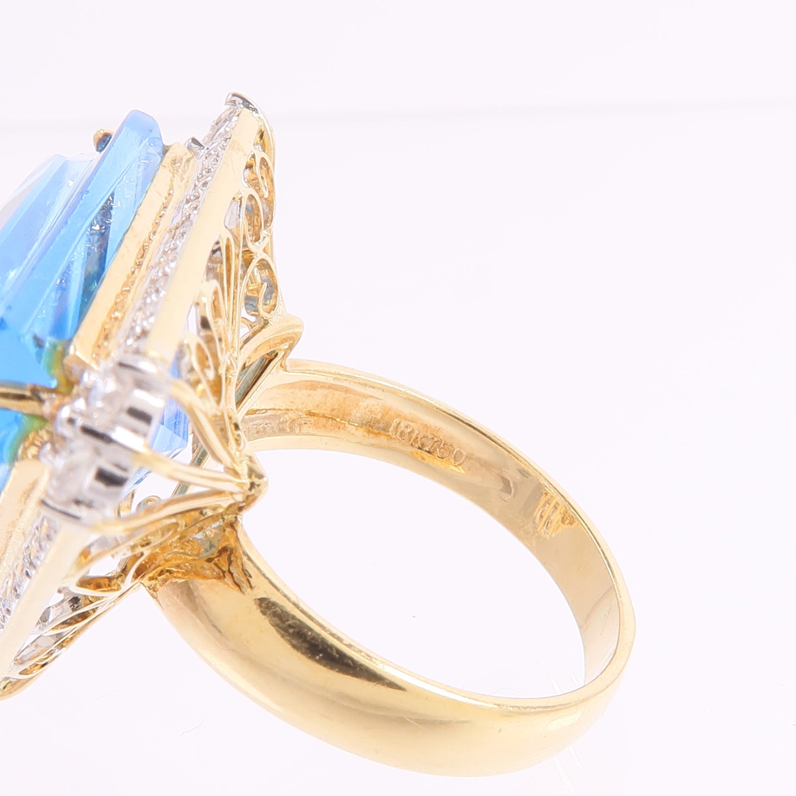 JEWELRY 18K黃金/白金Topaz Ring托帕石戒指