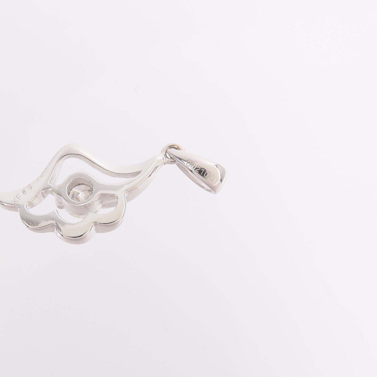 JEWELRY 18K白金Diamond Pendant Top鑽石吊墜