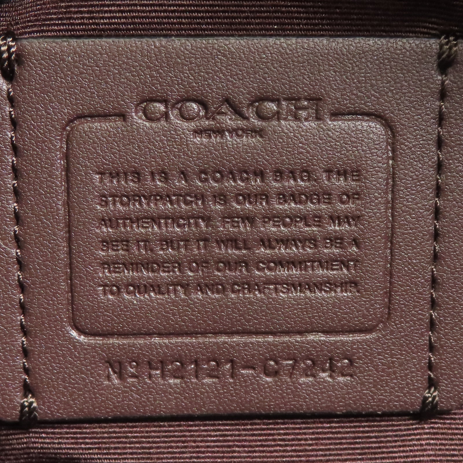 COACH 塗層帆布Backpack金扣背包