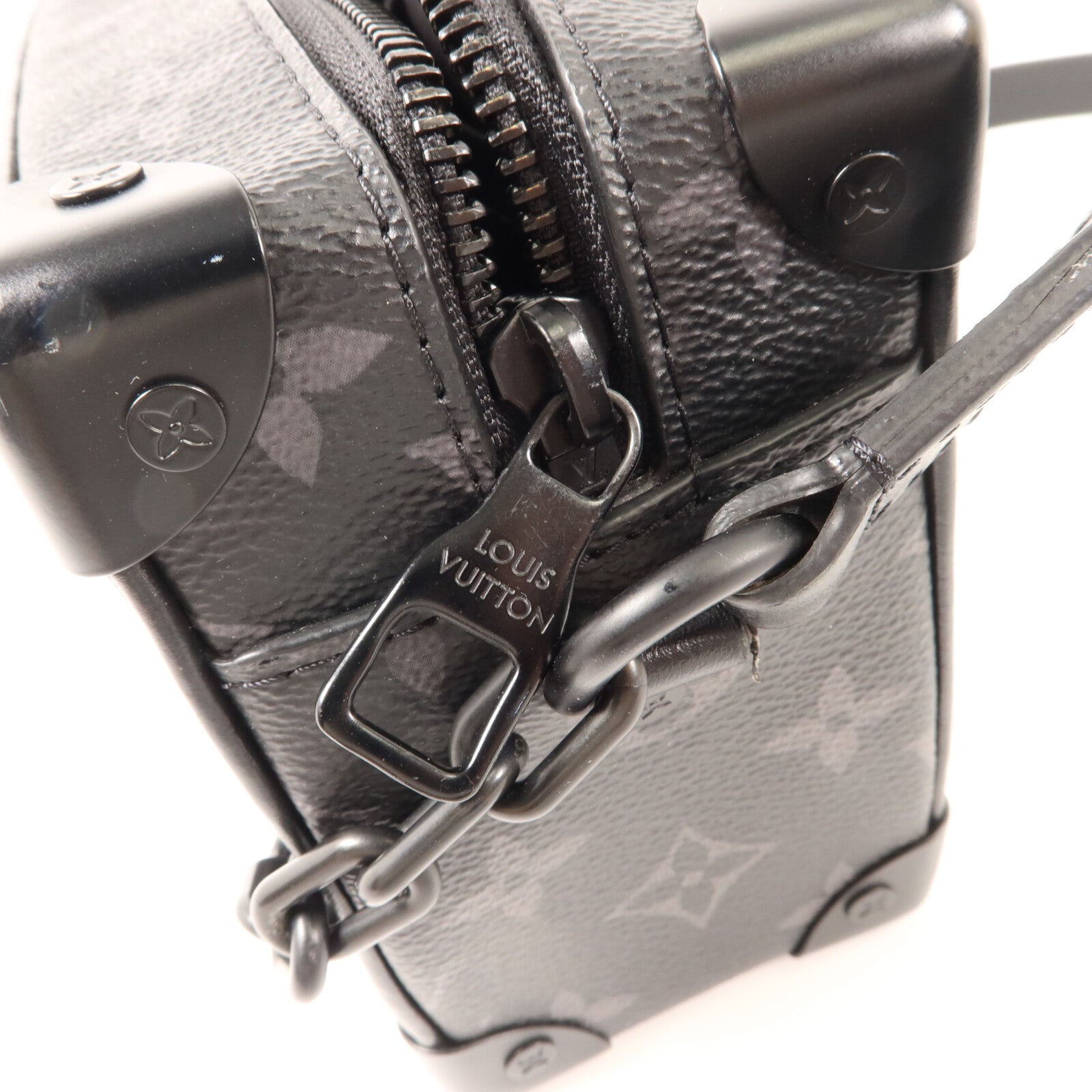 LOUIS VUITTON Monogram Eclipse Mini Soft Trunk肩背袋