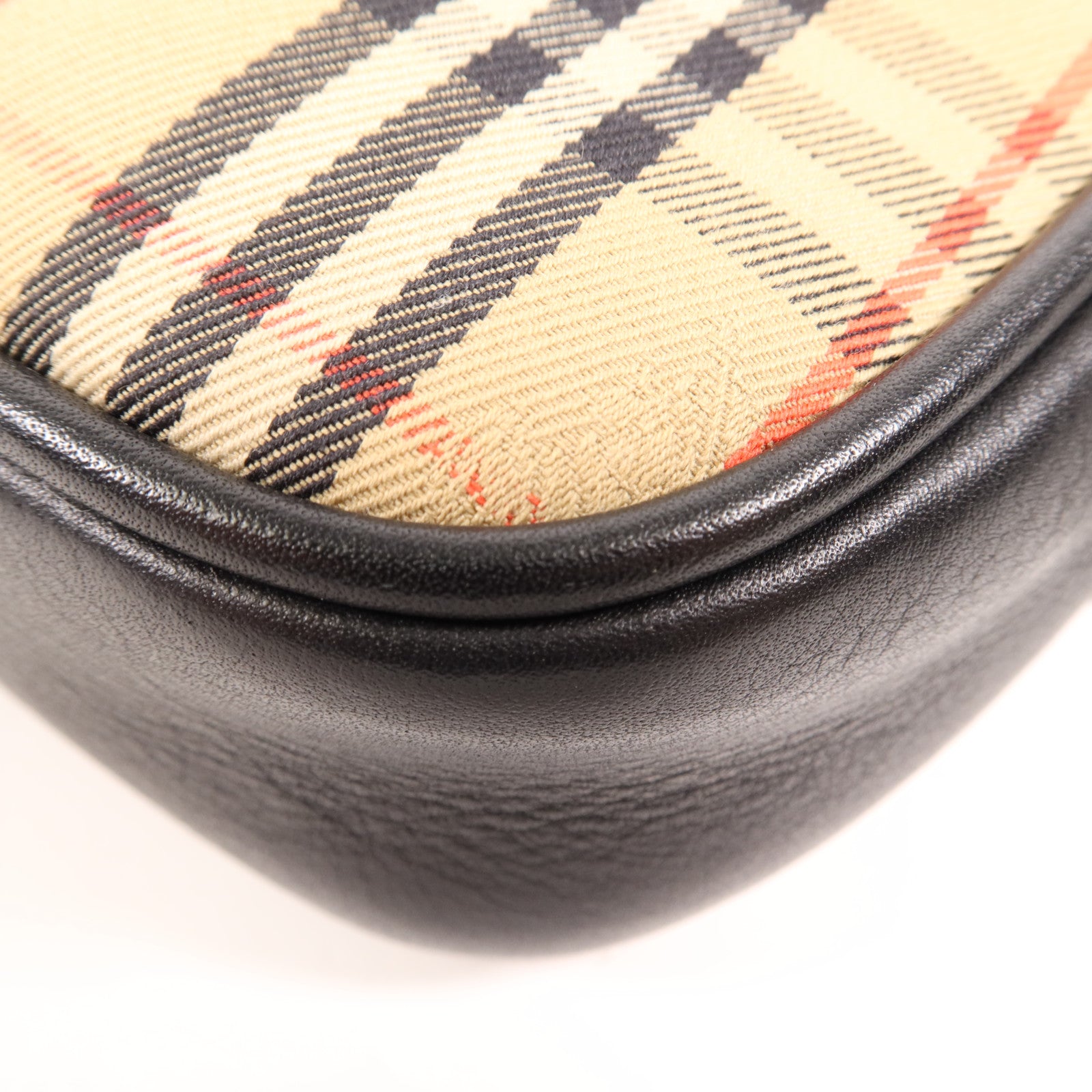 BURBERRY 帆布/牛皮皮革Belt Bag金扣腰包