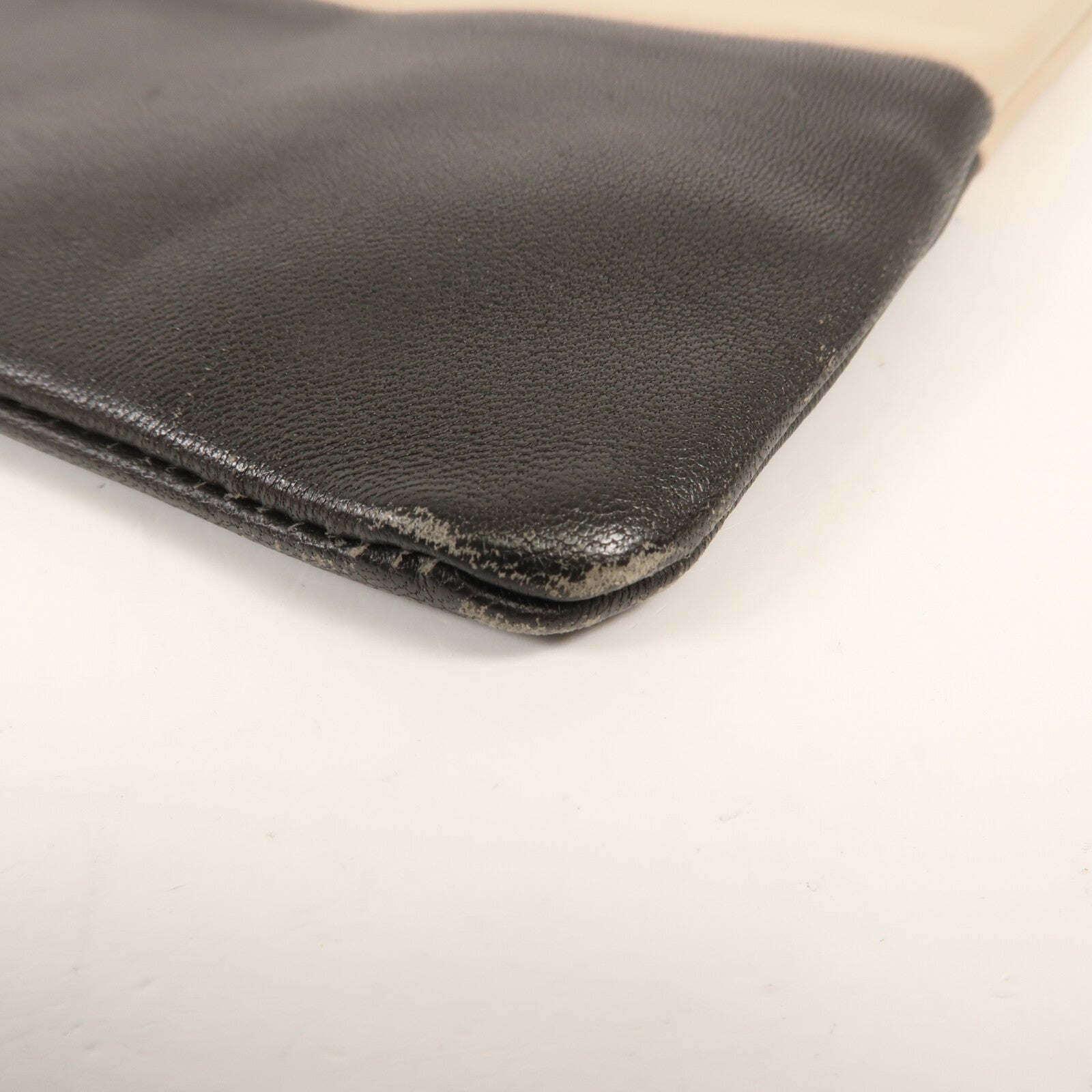 CELINE 牛皮皮革Clutch Bag銀扣手拿包