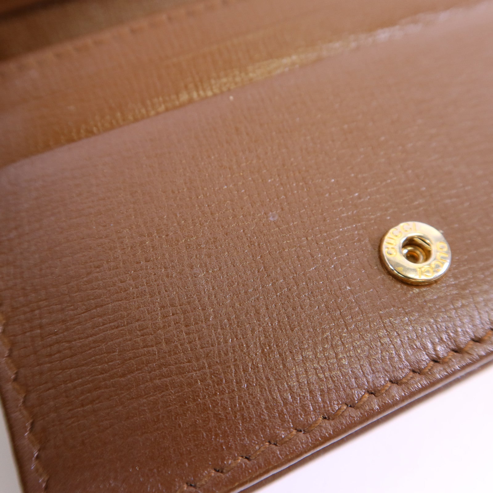 GUCCI 塗層帆布Wallet金扣錢包