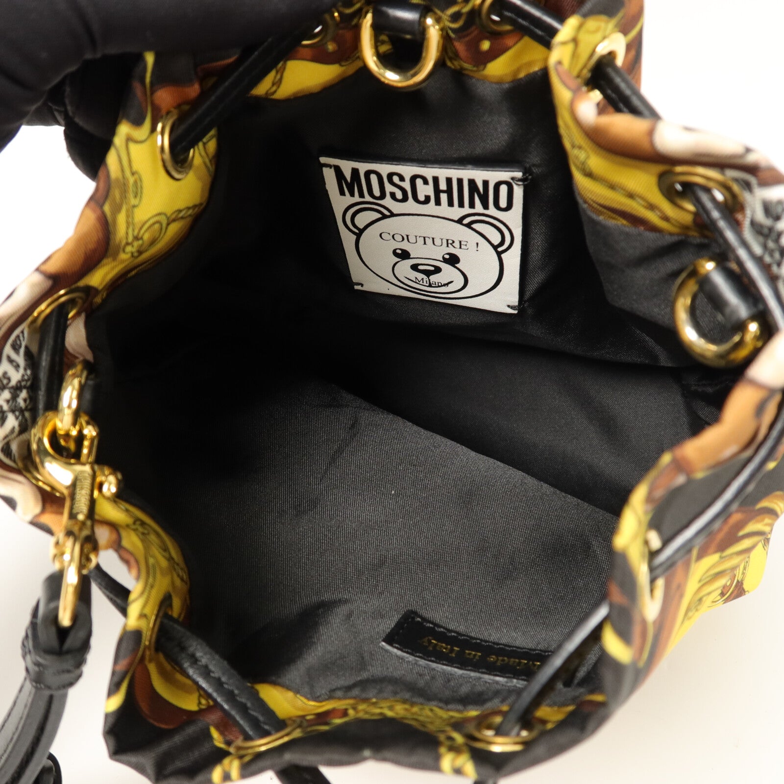 MOSCHINO 尼龍Teddy Bucket Bag肩背袋