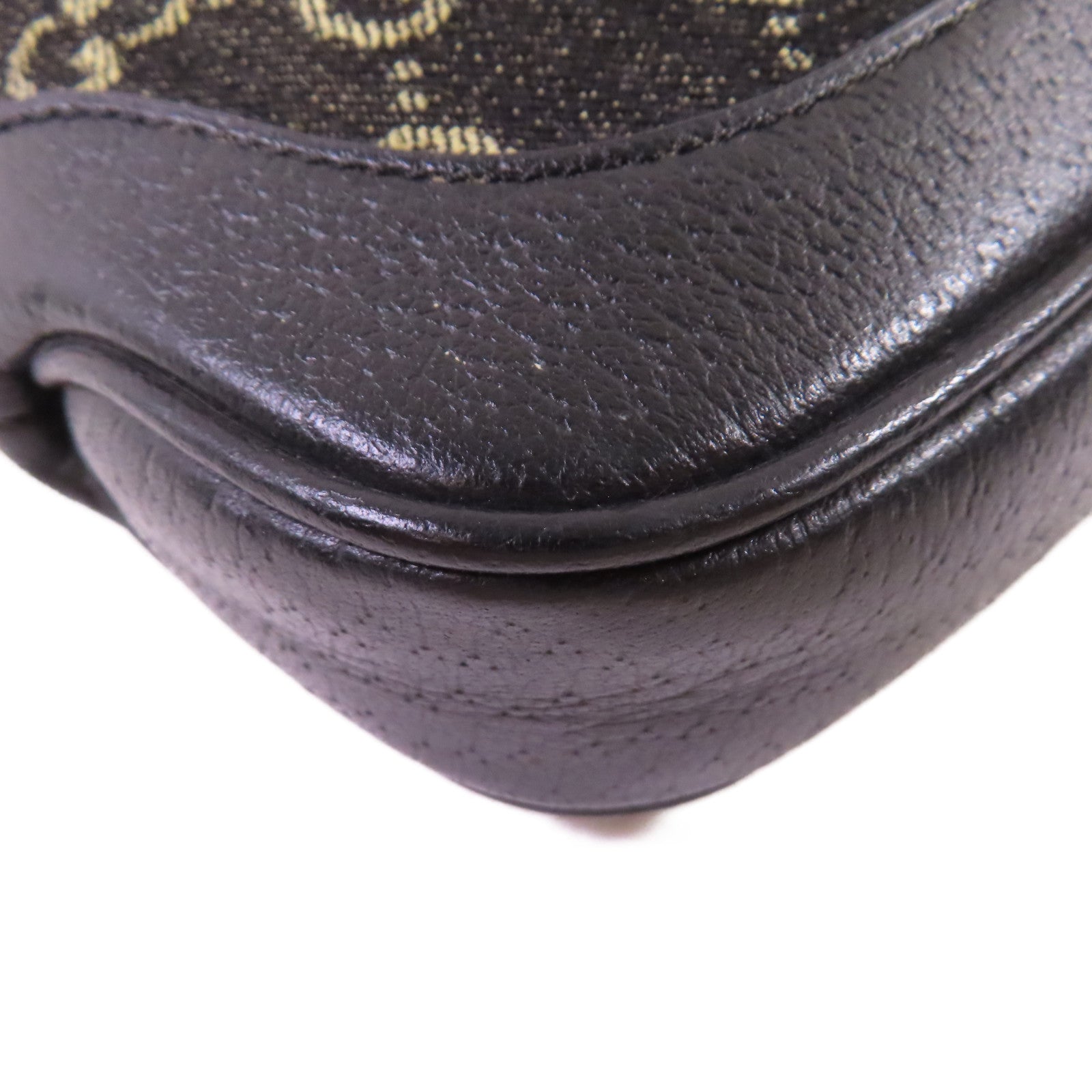 GUCCI GG帆布Jackie 1961 Mini 2Way Shoulder Bag金扣手挽肩背兩用袋黑色