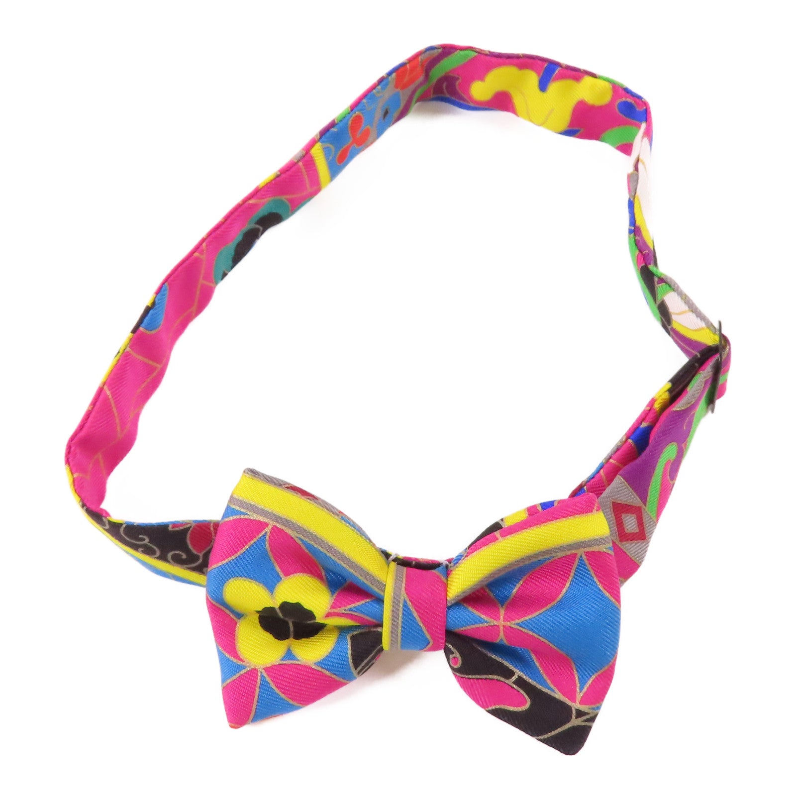 HERMES Bow Tie Silk Multicolor