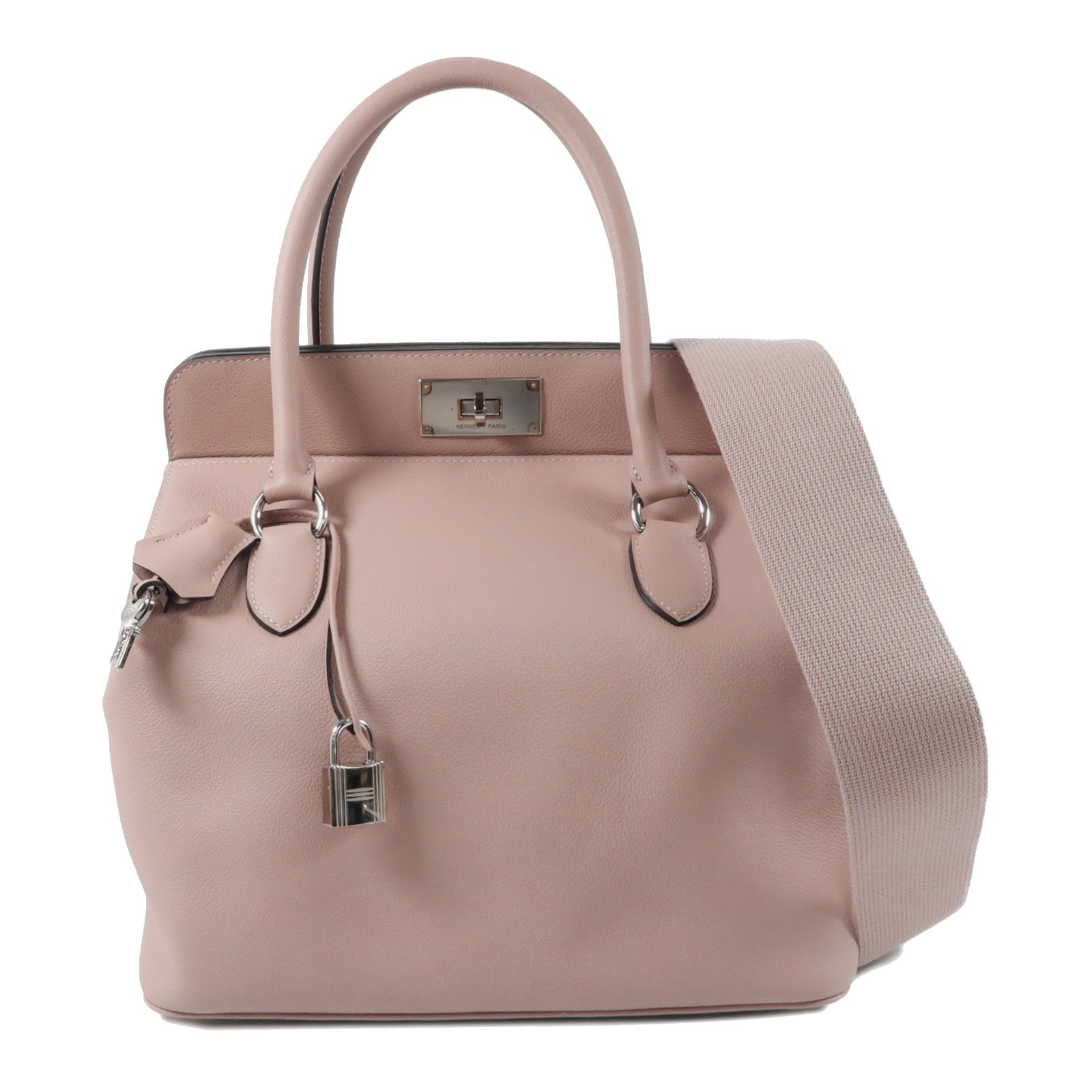 HERMES Evercolor皮革Toolbox 26手挽肩背兩用袋Glycine