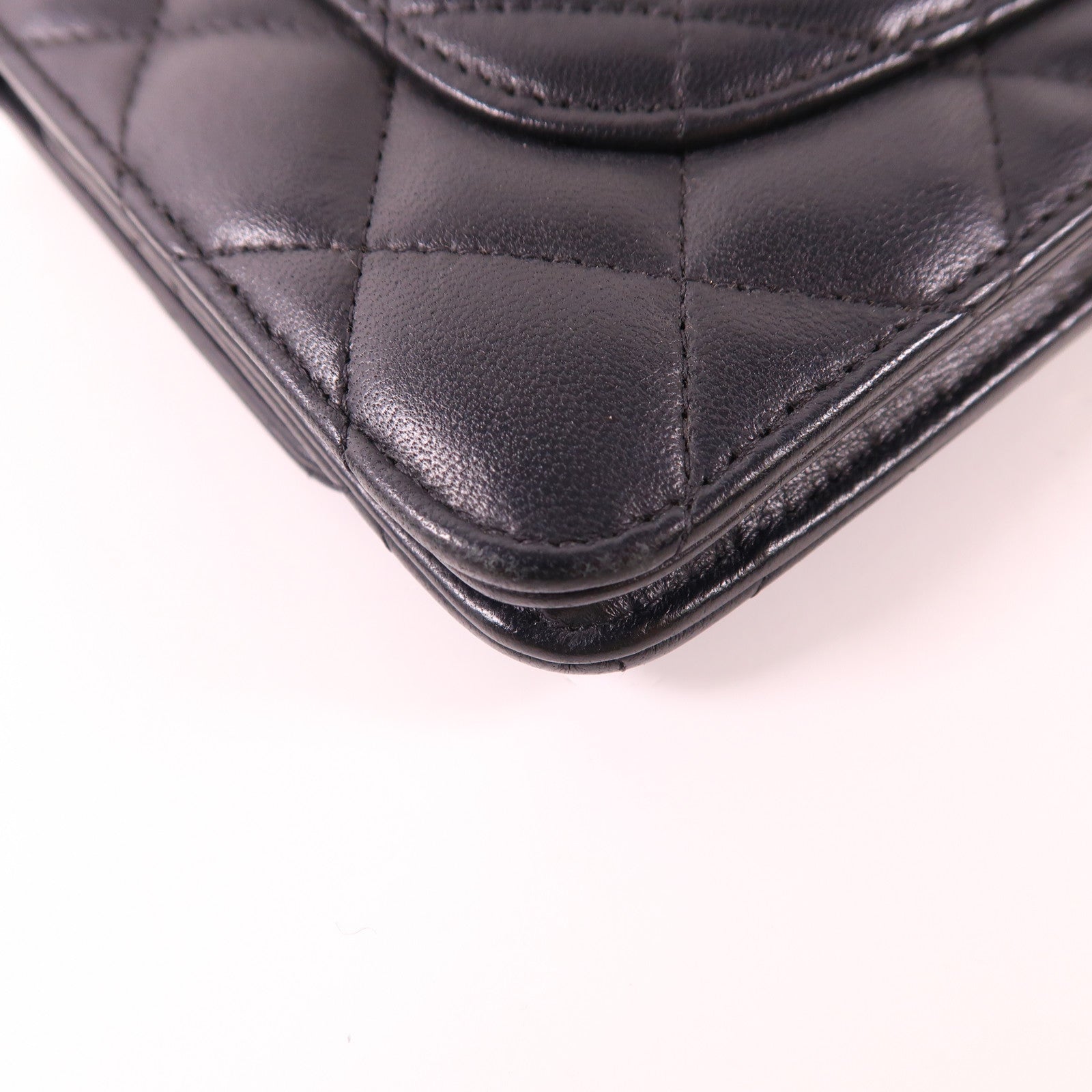 CHANEL 牛皮皮革WOC Wallet On Chain銀扣鏈帶肩背袋