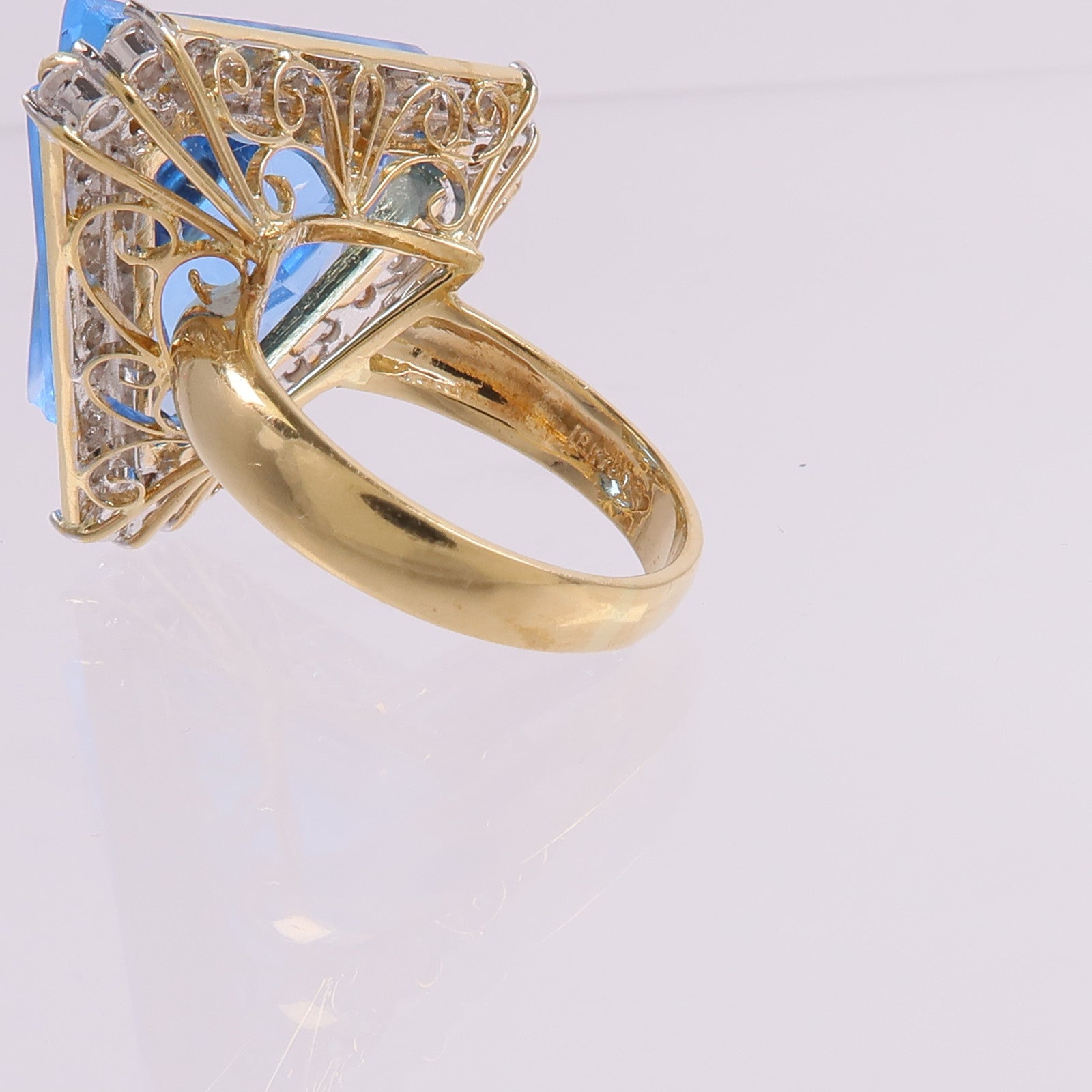 JEWELRY 18K黃金/白金Topaz Ring托帕石戒指