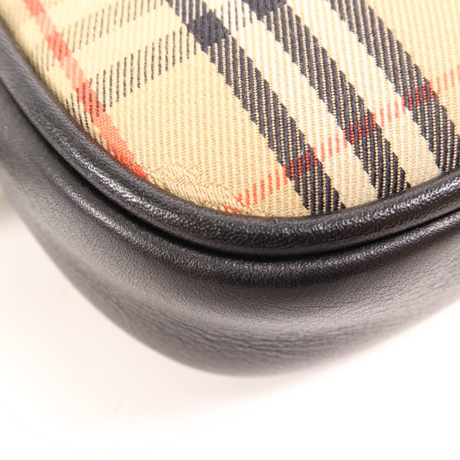 BURBERRY 帆布/牛皮皮革Belt Bag金扣腰包