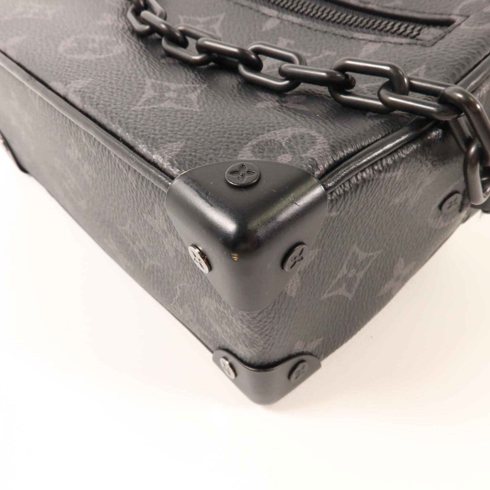 LOUIS VUITTON Monogram Eclipse Mini Soft Trunk肩背袋