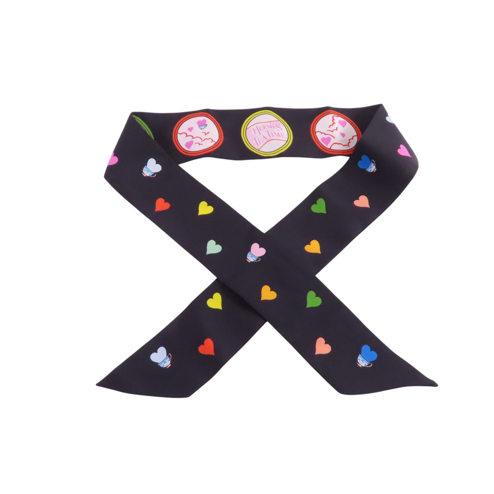 HERMES 絲質Twilly Scarf絲巾
