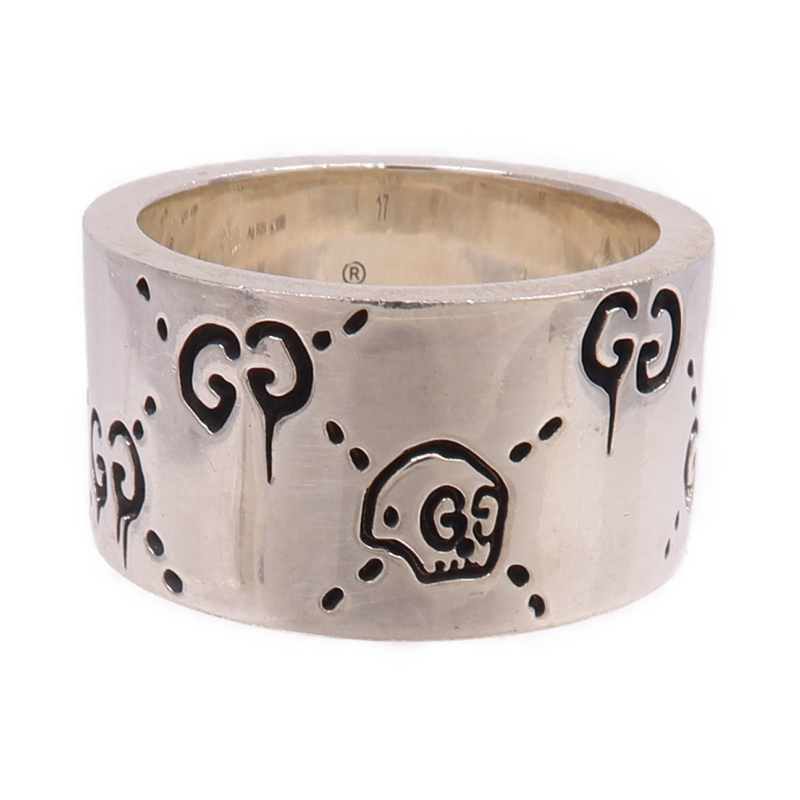 GUCCI 925純銀Ghost Ring戒指US#7.5