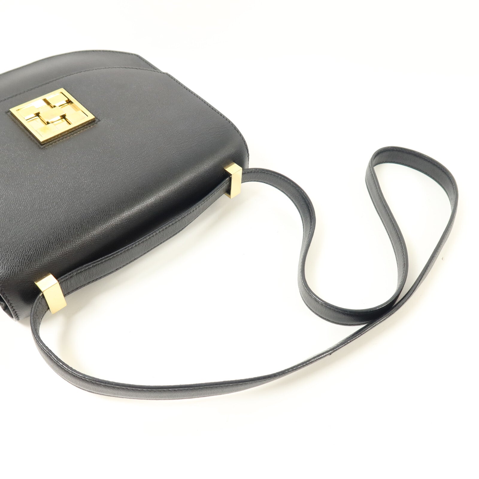 HERMES Epsom皮革Mosaique Au 24-21肩背袋Noir