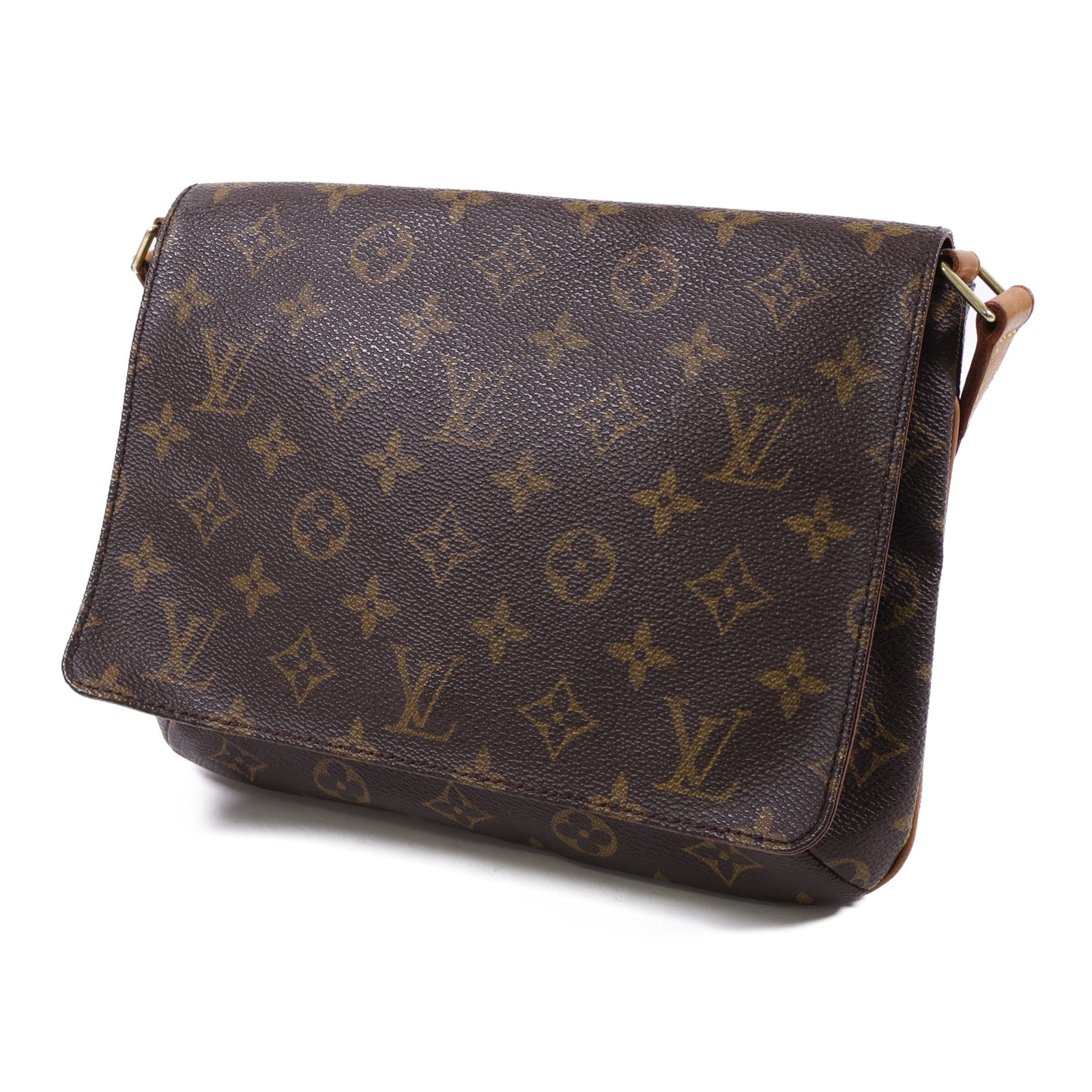 LOUIS VUITTON gram Musette Tango金扣肩背袋