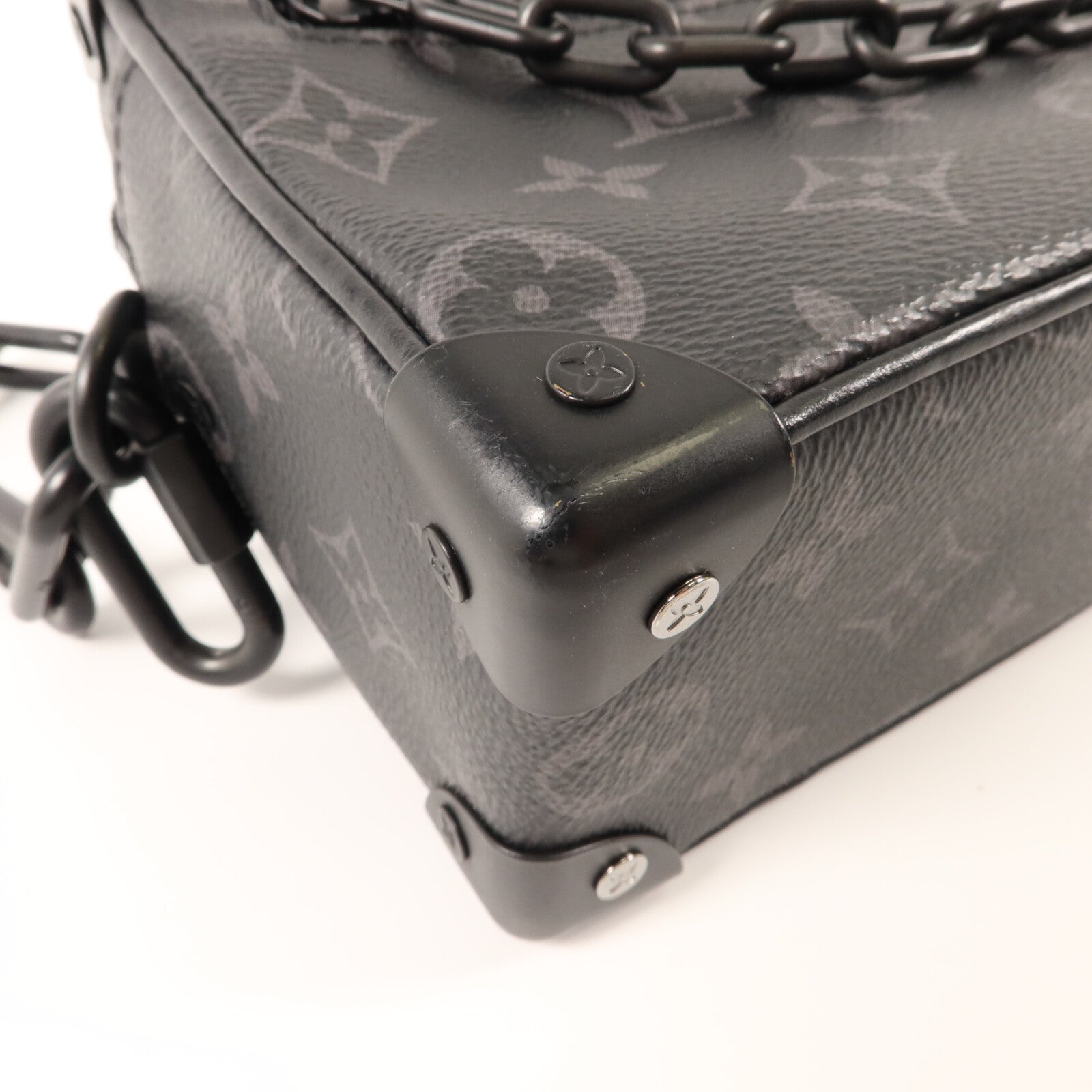LOUIS VUITTON Monogram Eclipse Mini Soft Trunk肩背袋