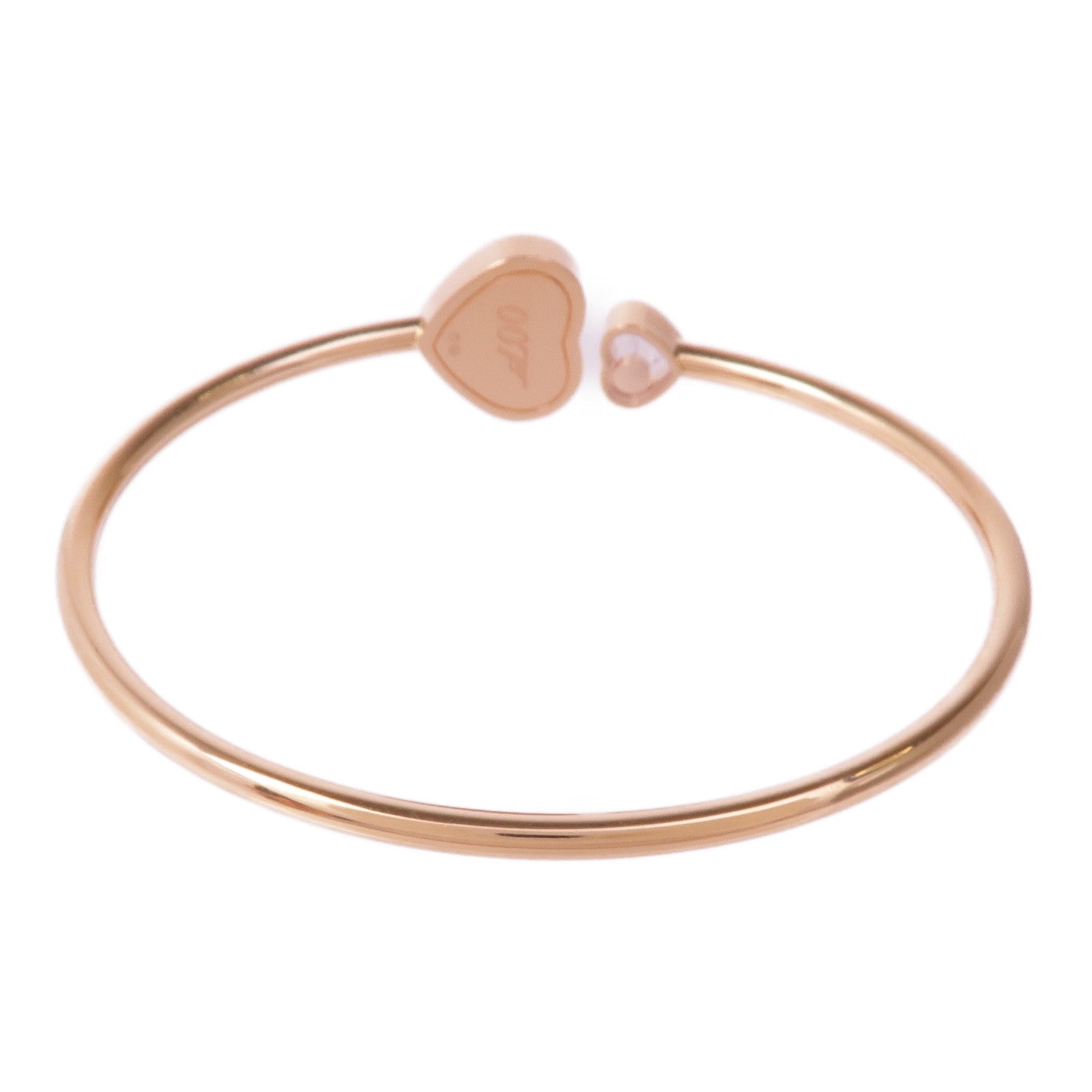 Chopard 18K玫瑰金Happy Hearts James Bond 007鑽石手鐲