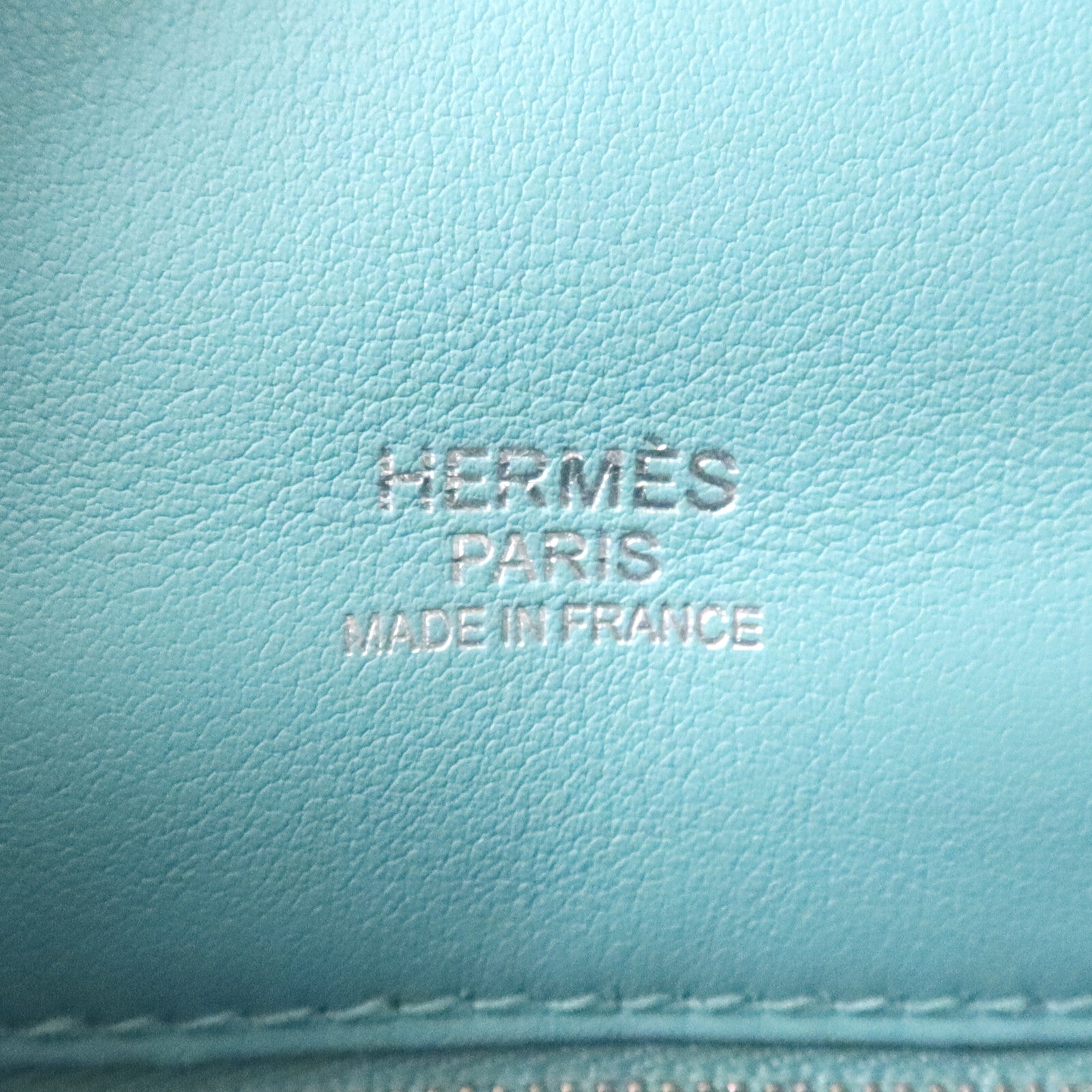 HERMES 【激減優惠】Swift皮革Berline 28銀扣肩背袋Bleu Atoll