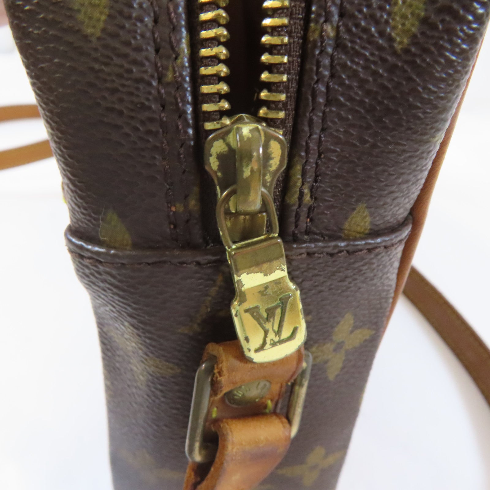 LOUIS VUITTON Monogram Trocadero 27金扣肩背袋啡色