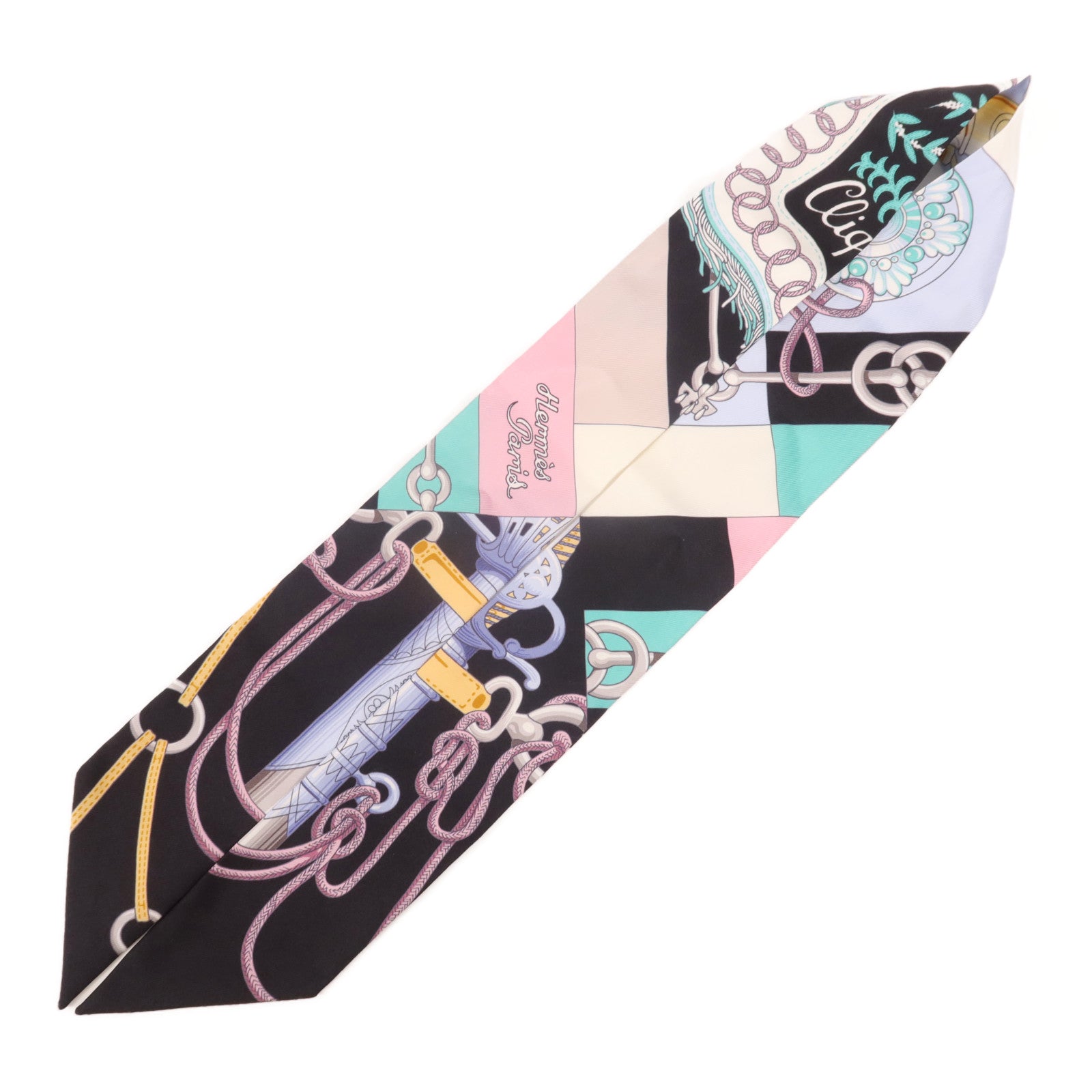 HERMES 絲質Twilly絲巾