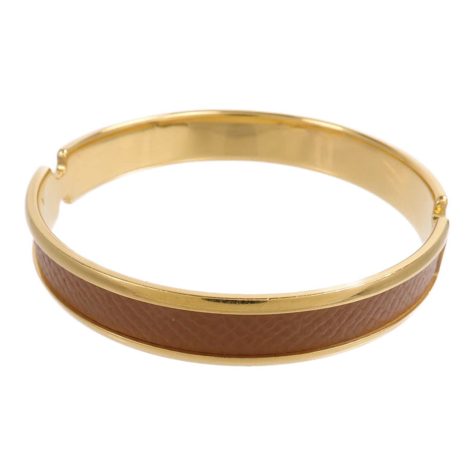 HERMES 金屬/Madame皮革Olympe Bangle手鐲