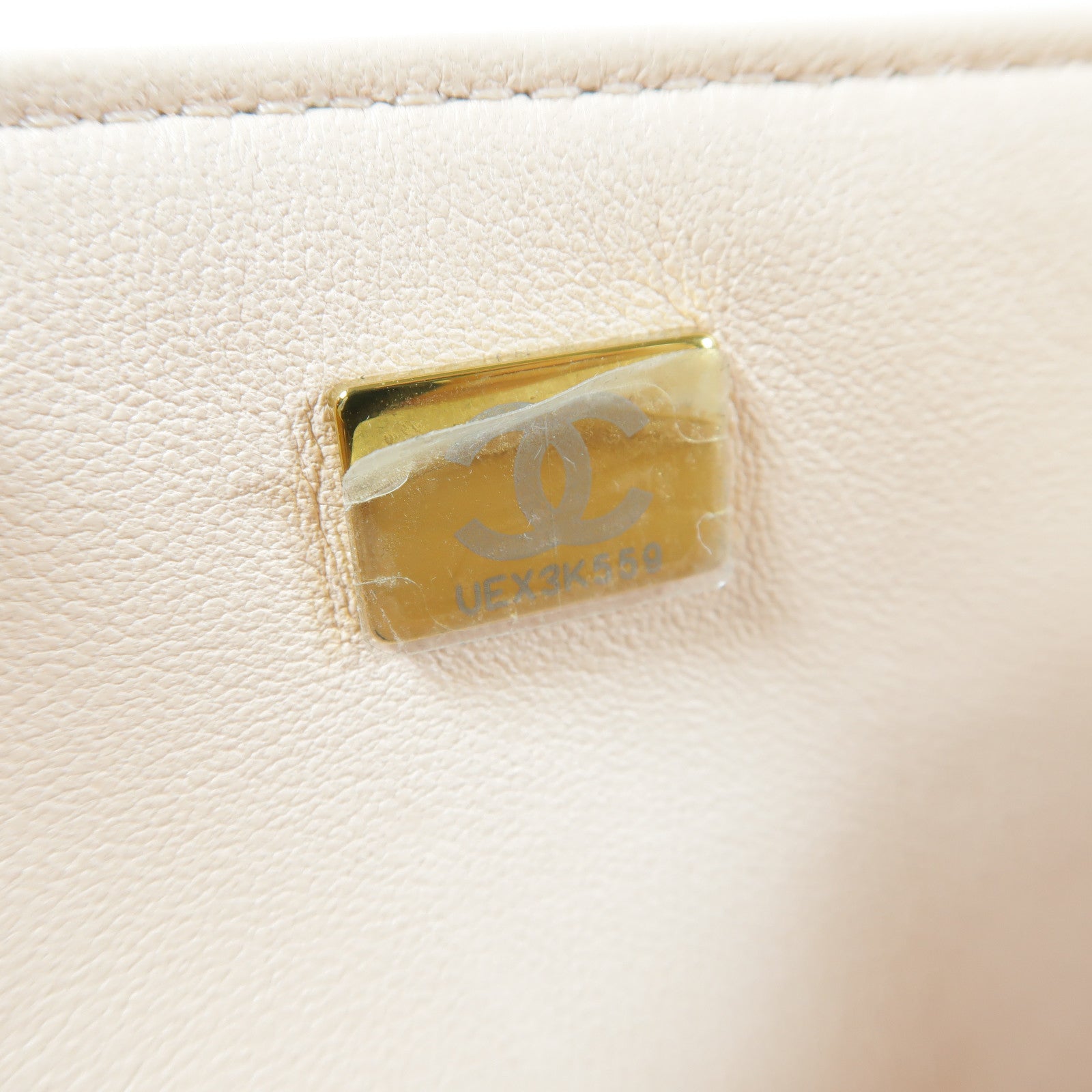 CHANEL 菱格牛皮皮革Mini Flap Bag金扣鏈帶肩背袋粉紅色