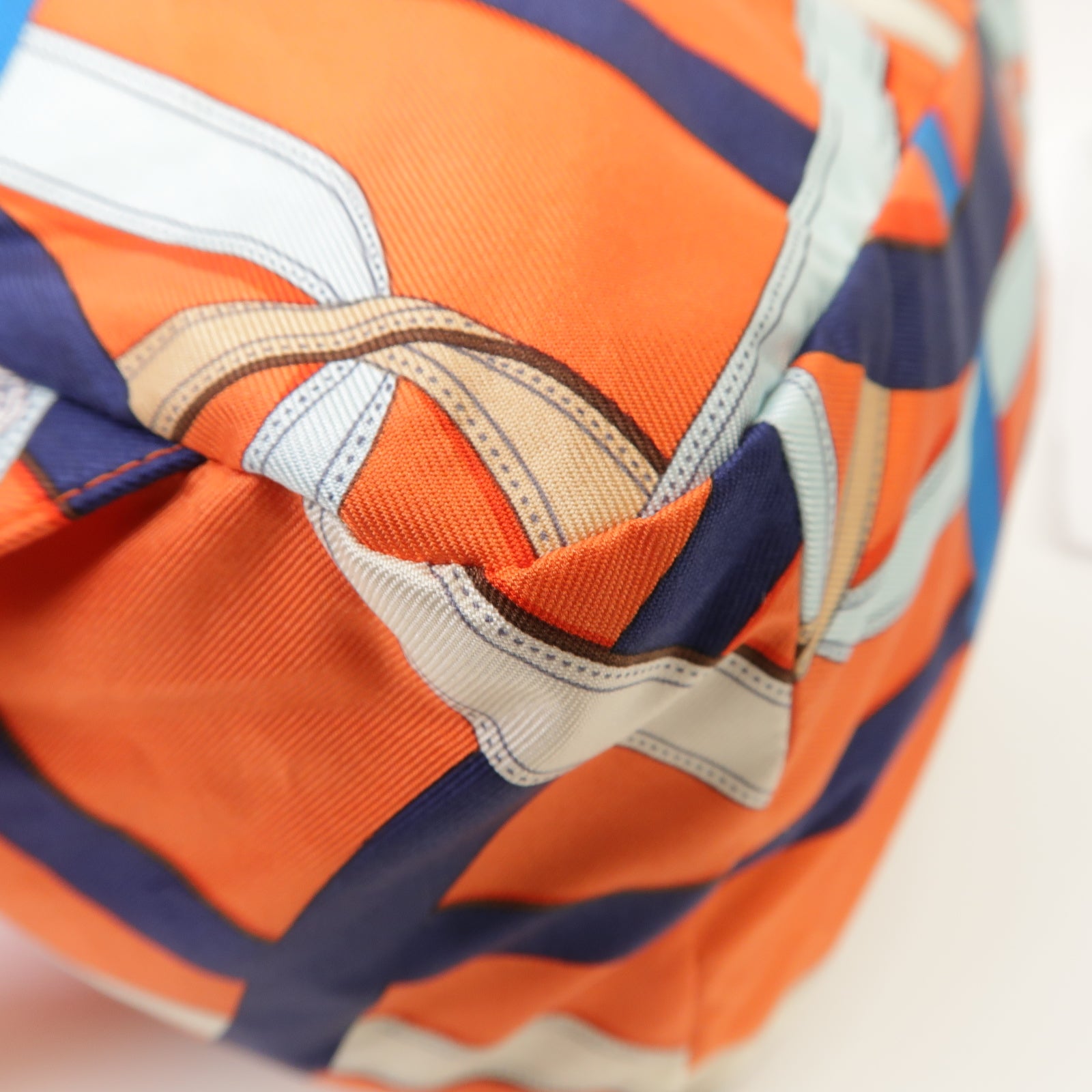 HERMES 絲質Airsilk Backpack背包橙色