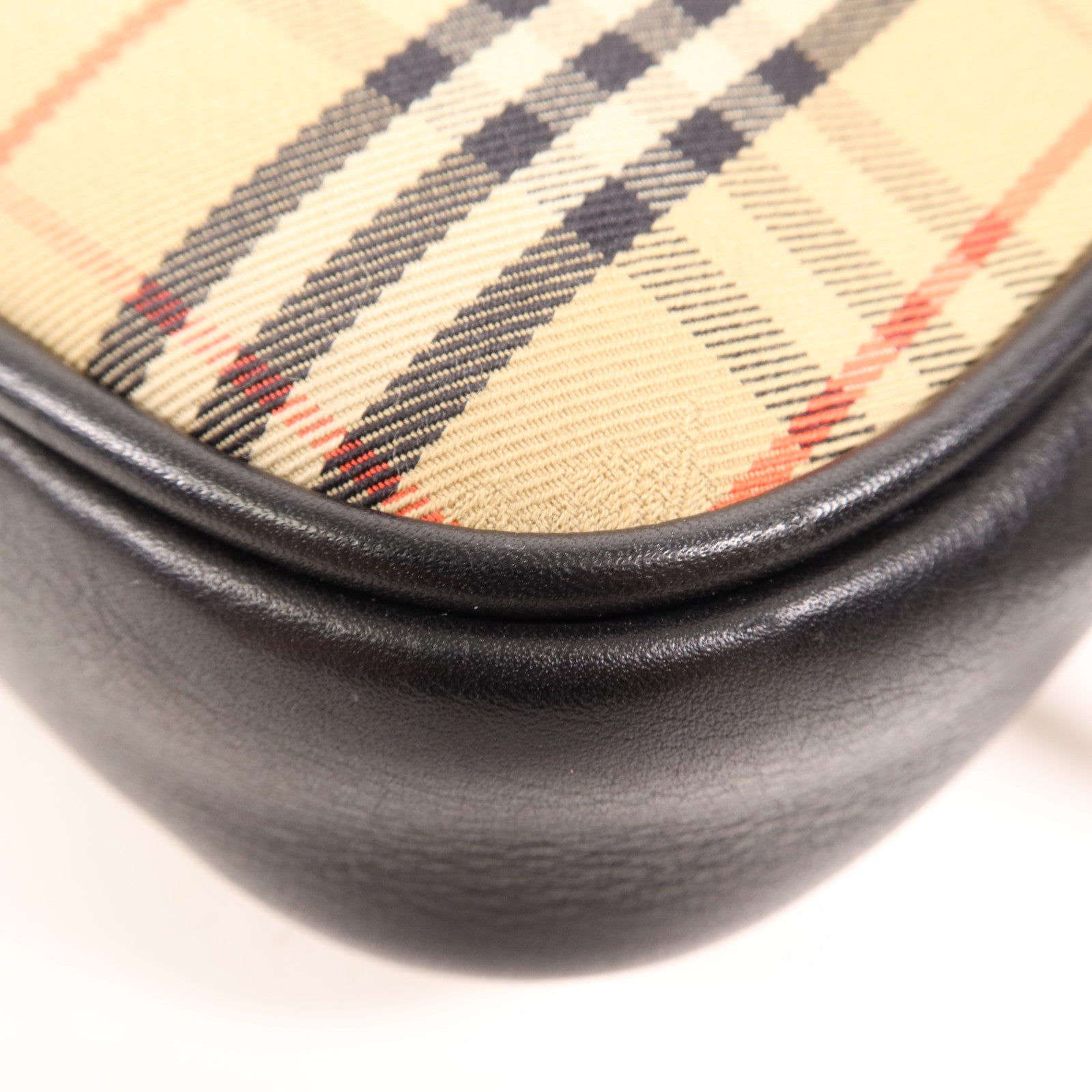 BURBERRY 帆布/牛皮皮革Belt Bag金扣腰包