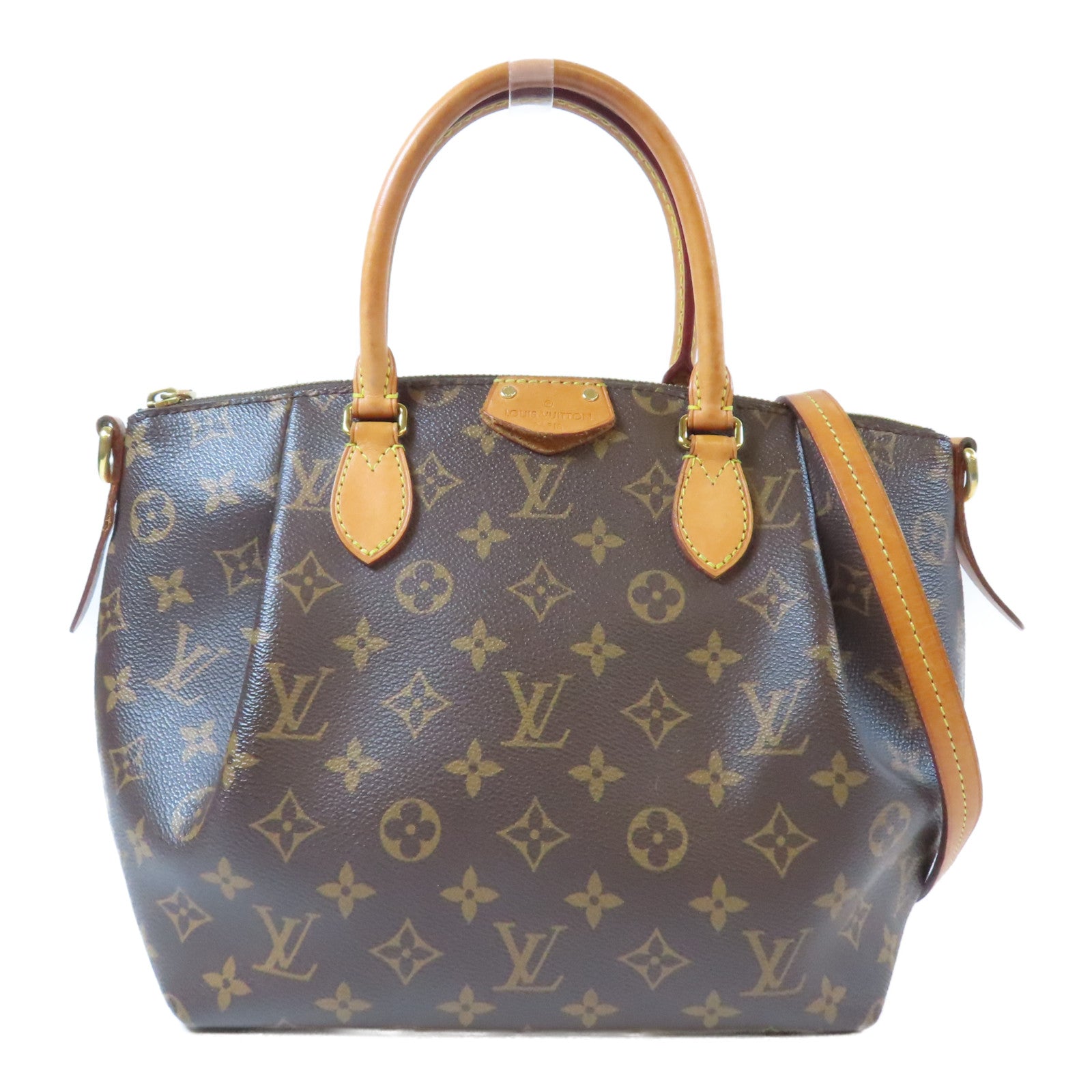 LOUIS VUITTON Monogram Turenne PM金扣手提斜背兩用袋啡色