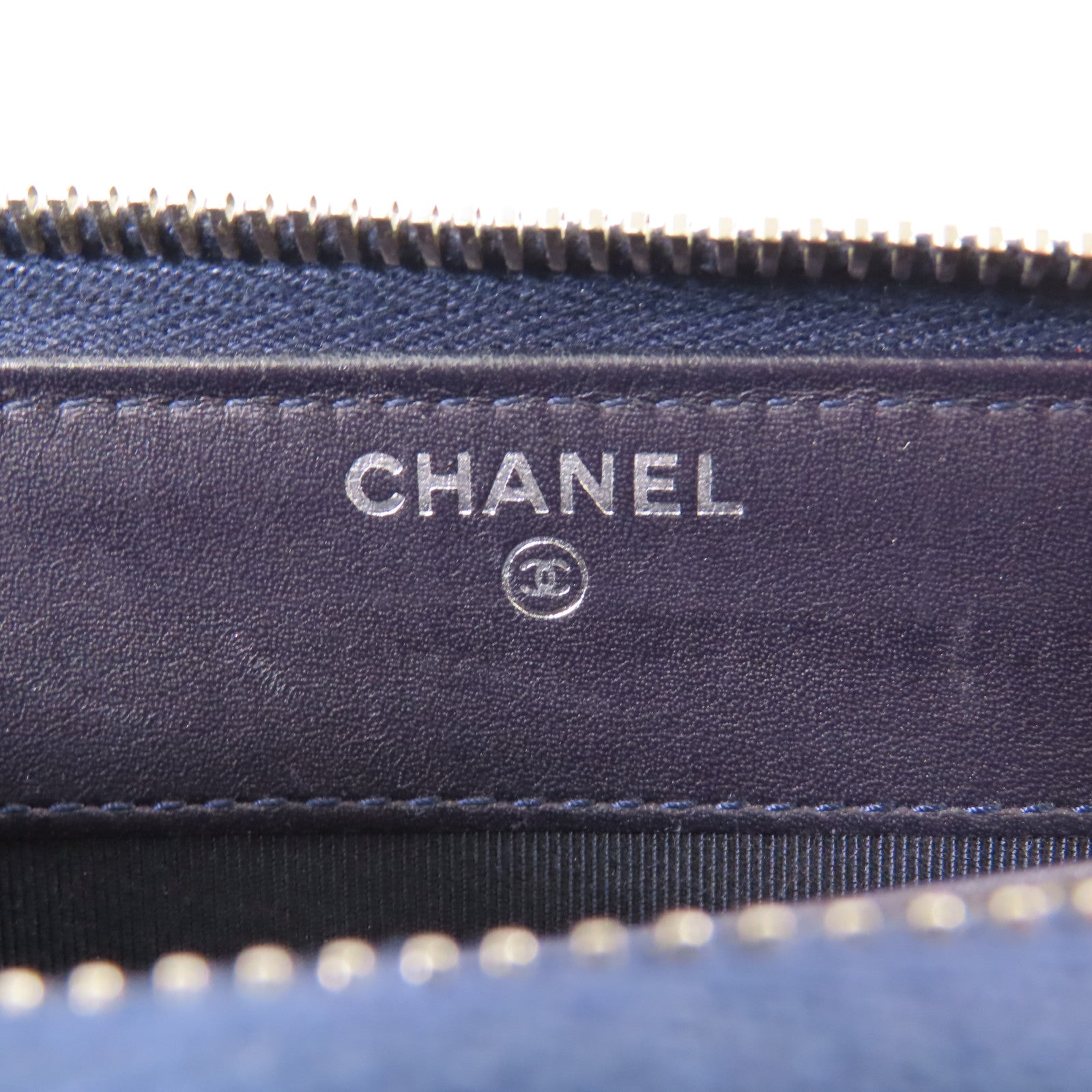 CHANEL 【激減優惠】牛皮皮革Long Wallet銀扣長錢包