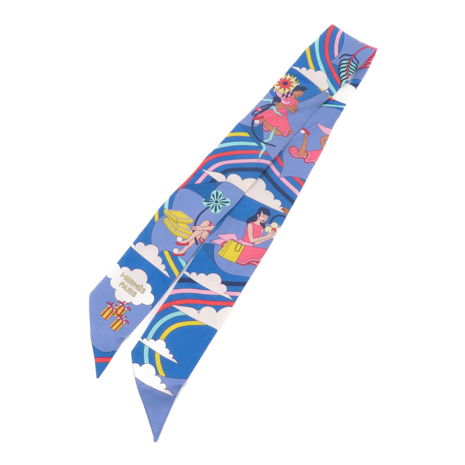 HERMES 絲質Twilly絲巾