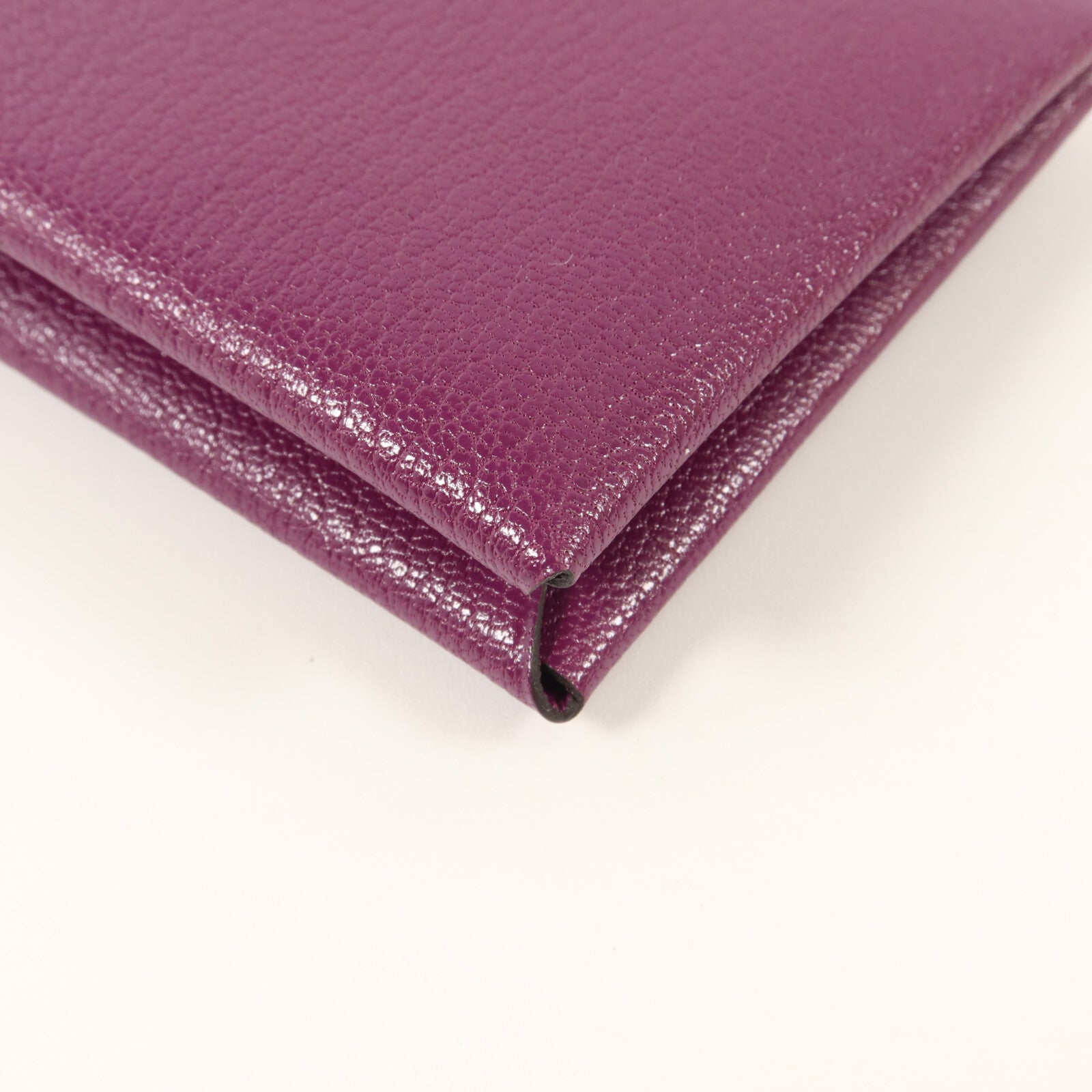 HERMES Chevre皮革Calvi Card Holder卡片套Anemone