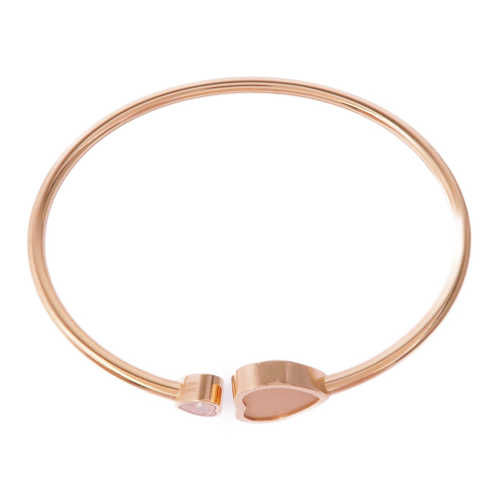 Chopard 18K玫瑰金Happy Hearts James Bond 007鑽石手鐲