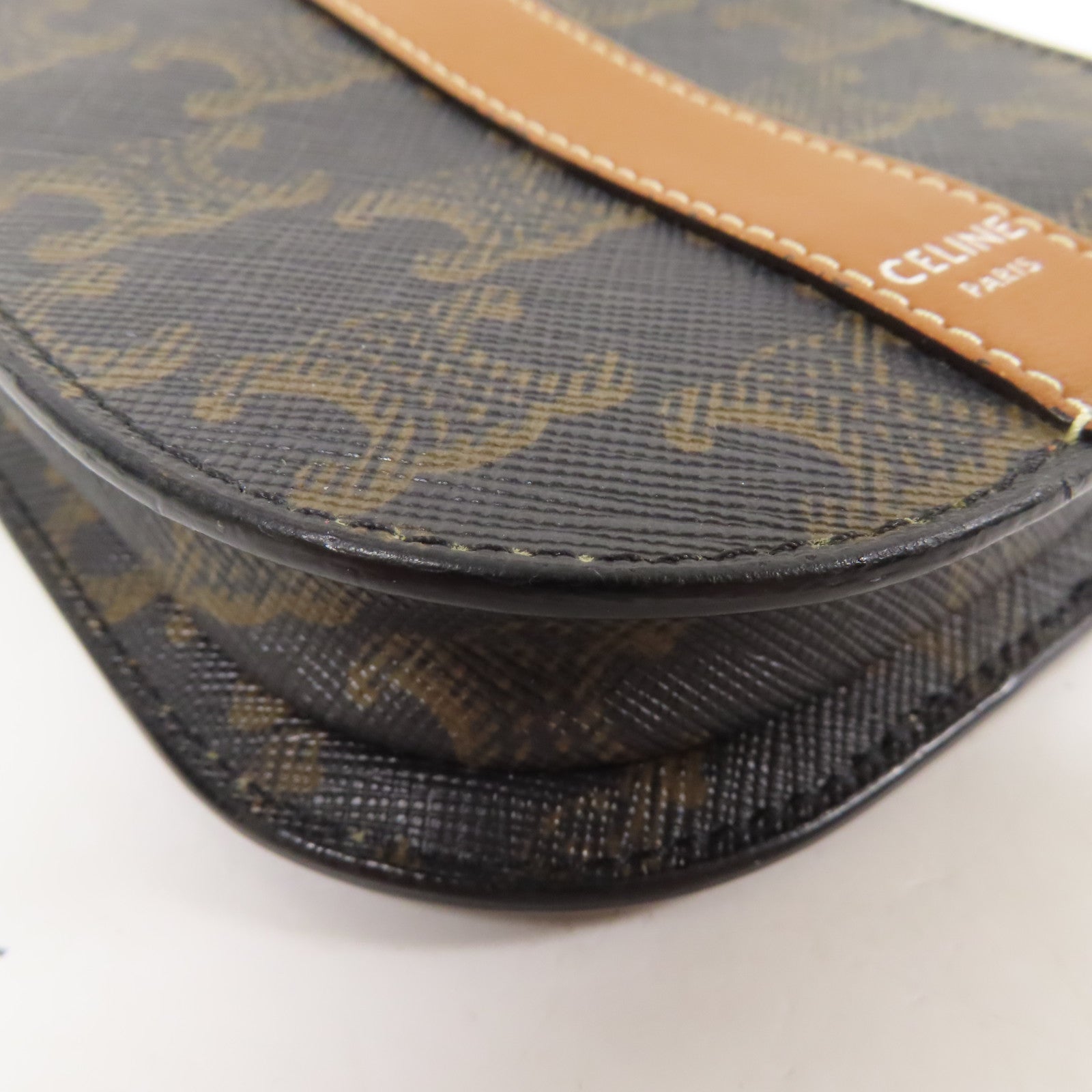 CELINE 塗層帆布Triomphe Phone Bag肩背袋