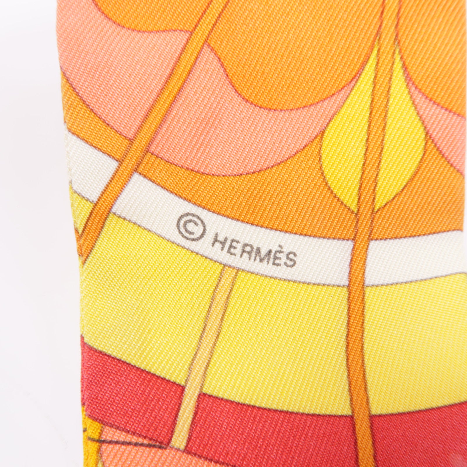 HERMES 絲質Twilly絲巾