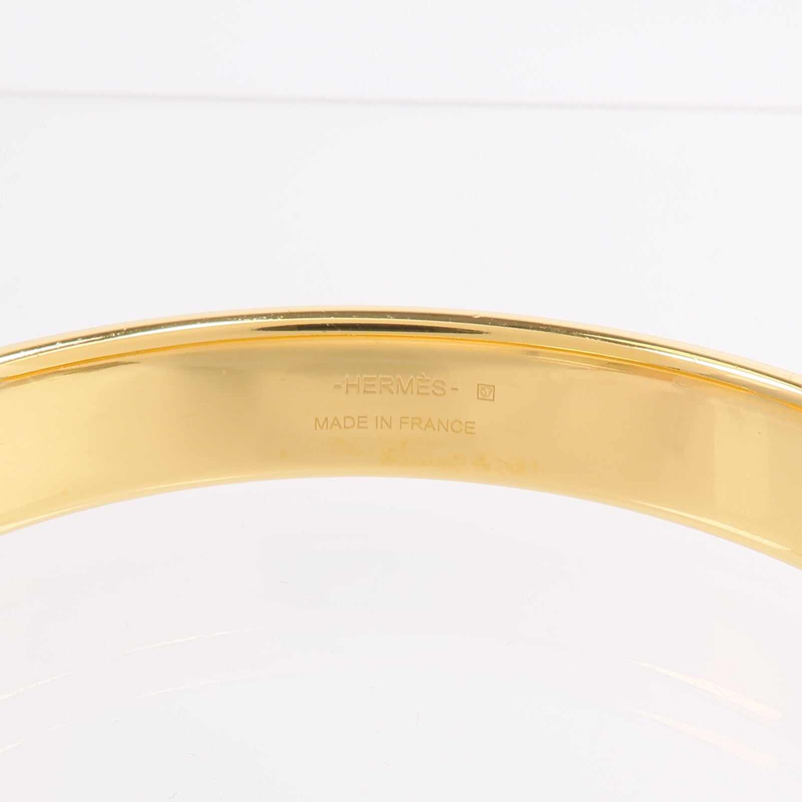 HERMES 金屬/Madame皮革Olympe Bangle手鐲