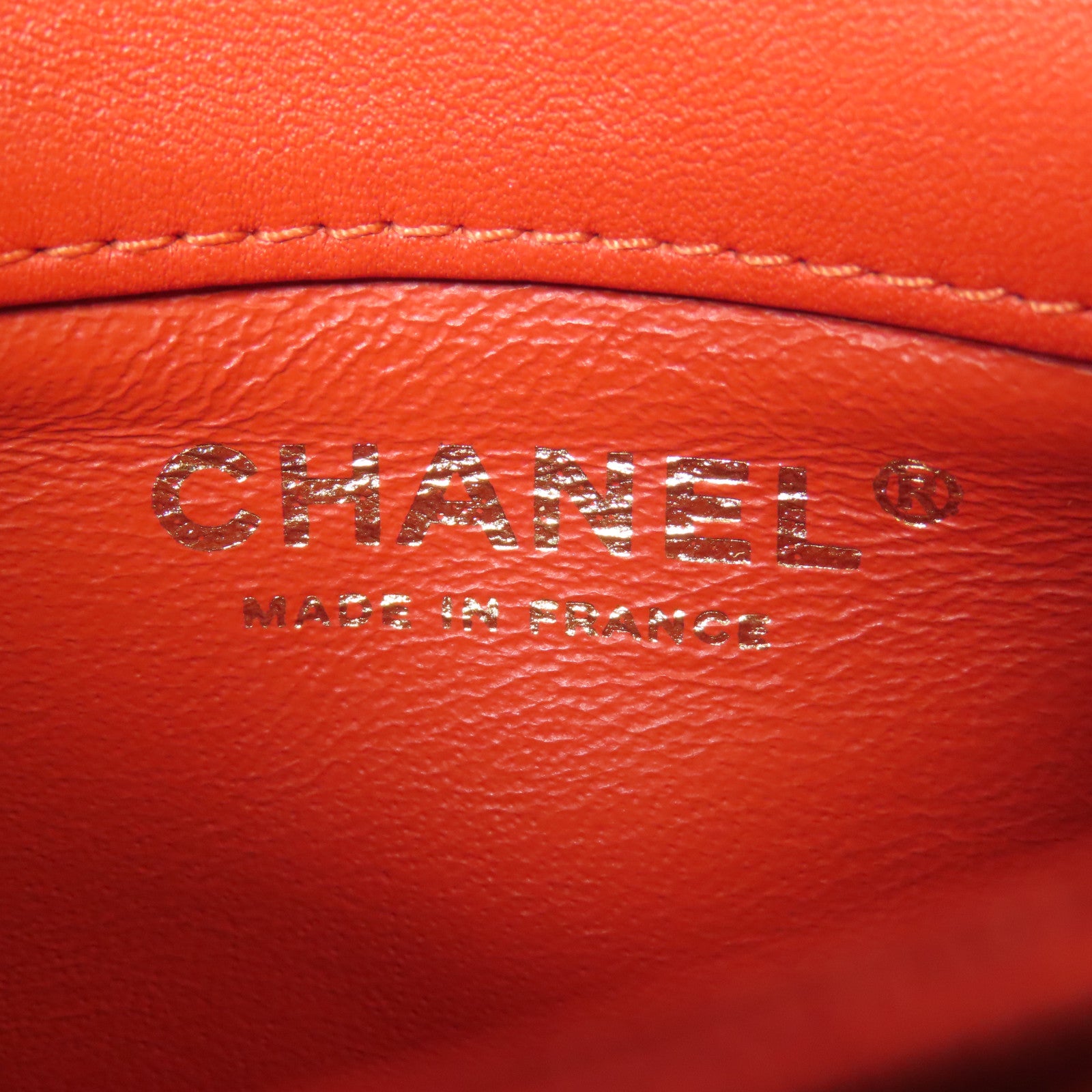 CHANEL 羊皮皮革Chain Shoulder金扣鏈帶手挽肩背兩用袋