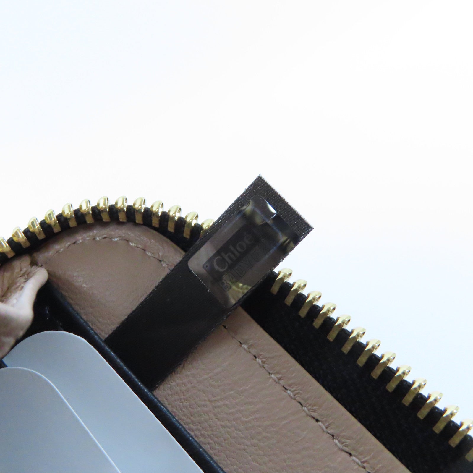 Chloe 【激減優惠】牛皮皮革Zipper Long Wallet金扣長錢包黑色