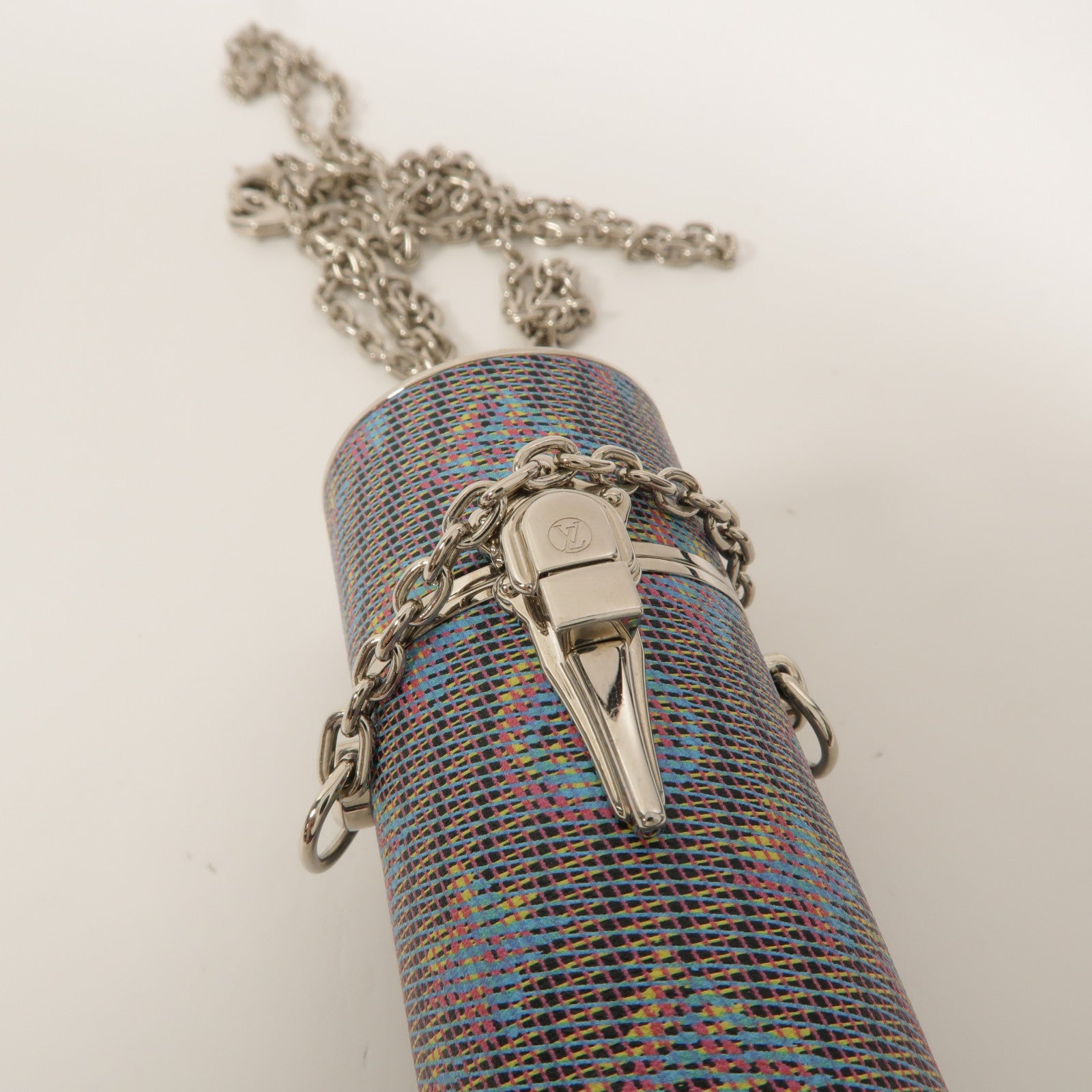 LOUIS VUITTON 金屬Monogram LV Pop Chain唇膏盒