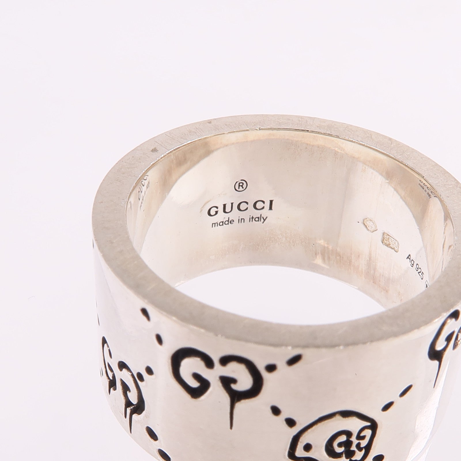 GUCCI 925純銀Ghost Ring戒指US#7.5