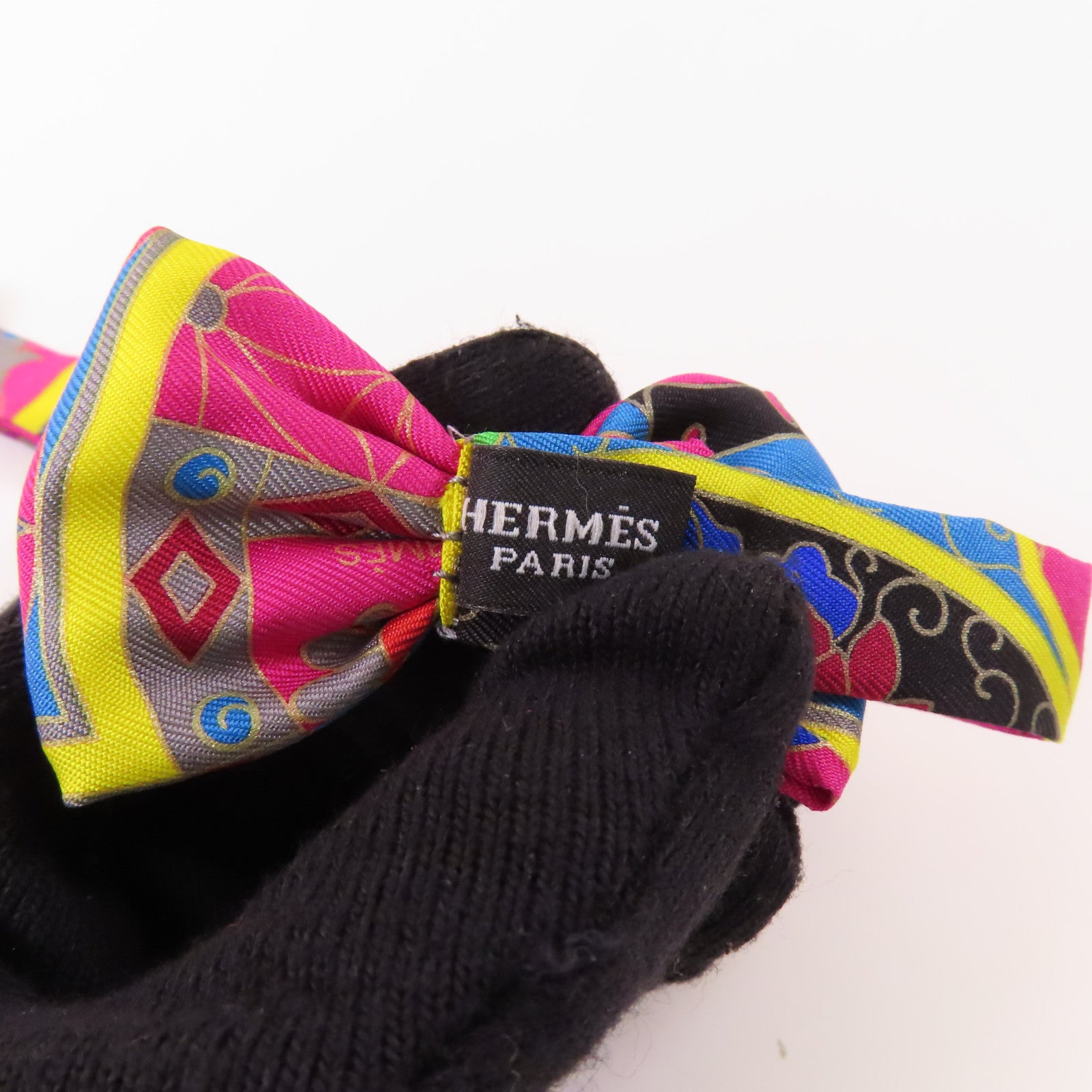 HERMES Bow Tie Silk Multicolor