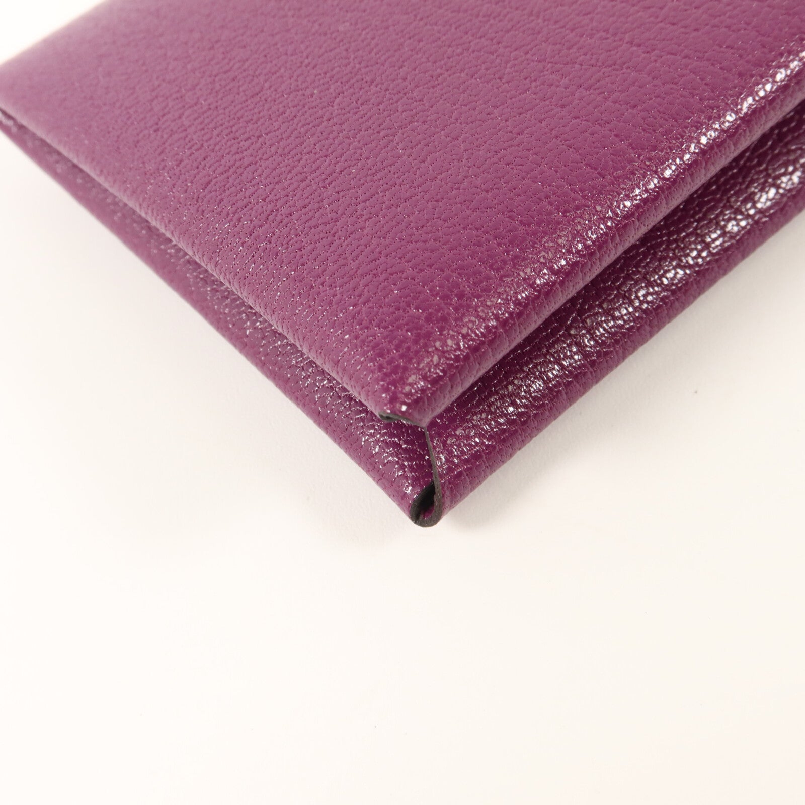 HERMES Chevre皮革Calvi Card Holder卡片套Anemone