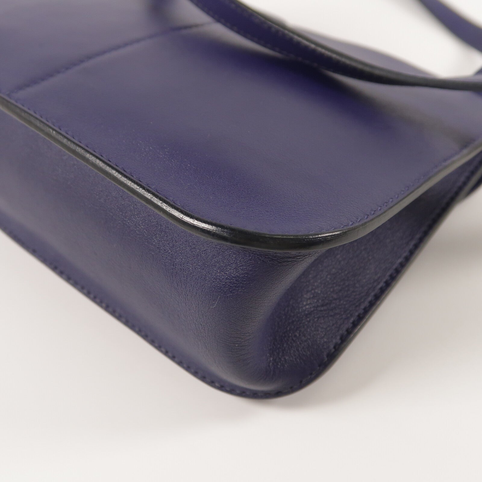 HERMES Swift皮革Mini Halzan手挽肩背兩用袋Bleu Encre