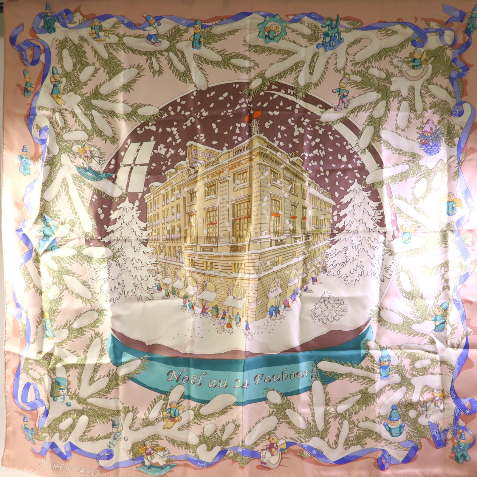 HERMES 絲質Scarf 90X90絲巾