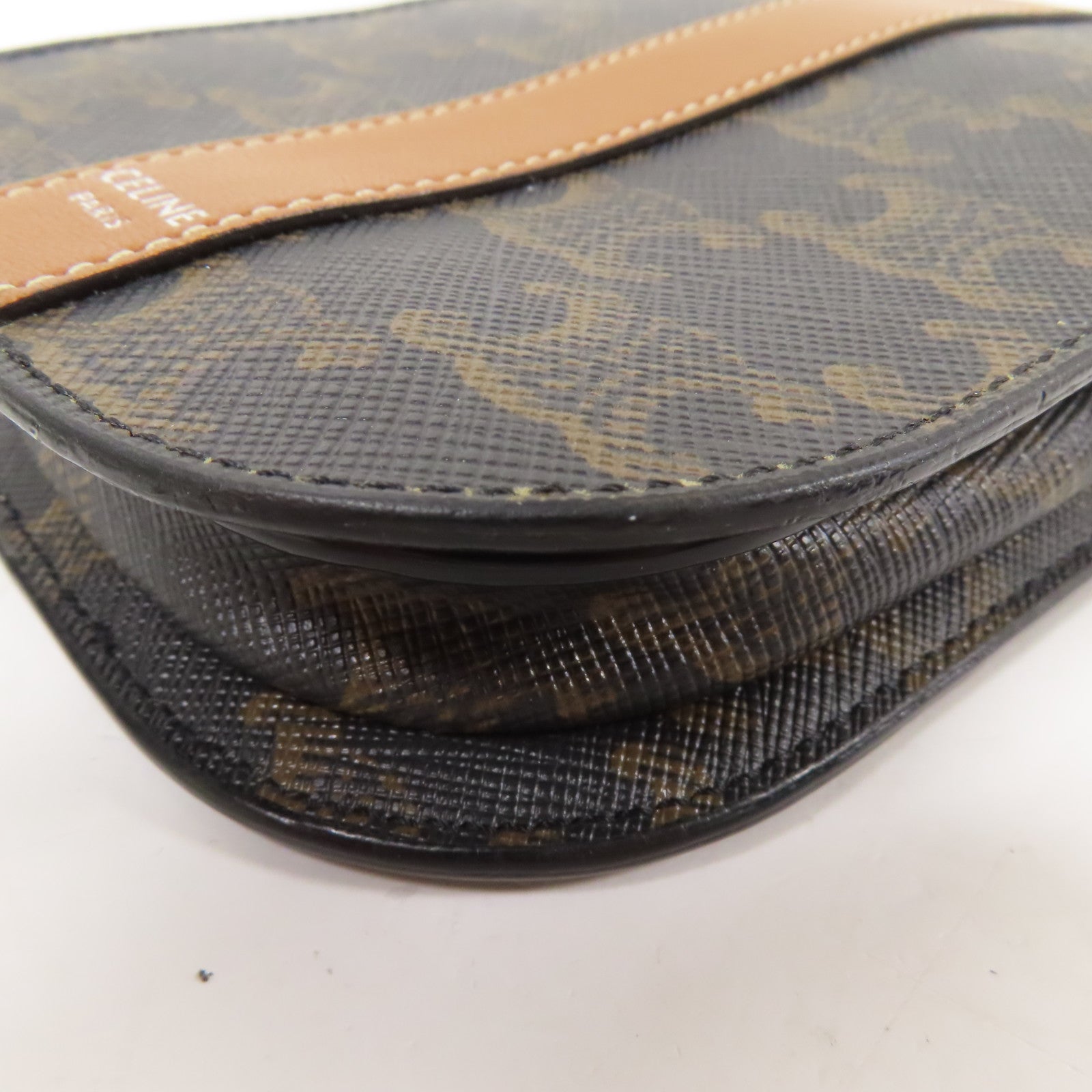 CELINE 塗層帆布Triomphe Phone Bag肩背袋