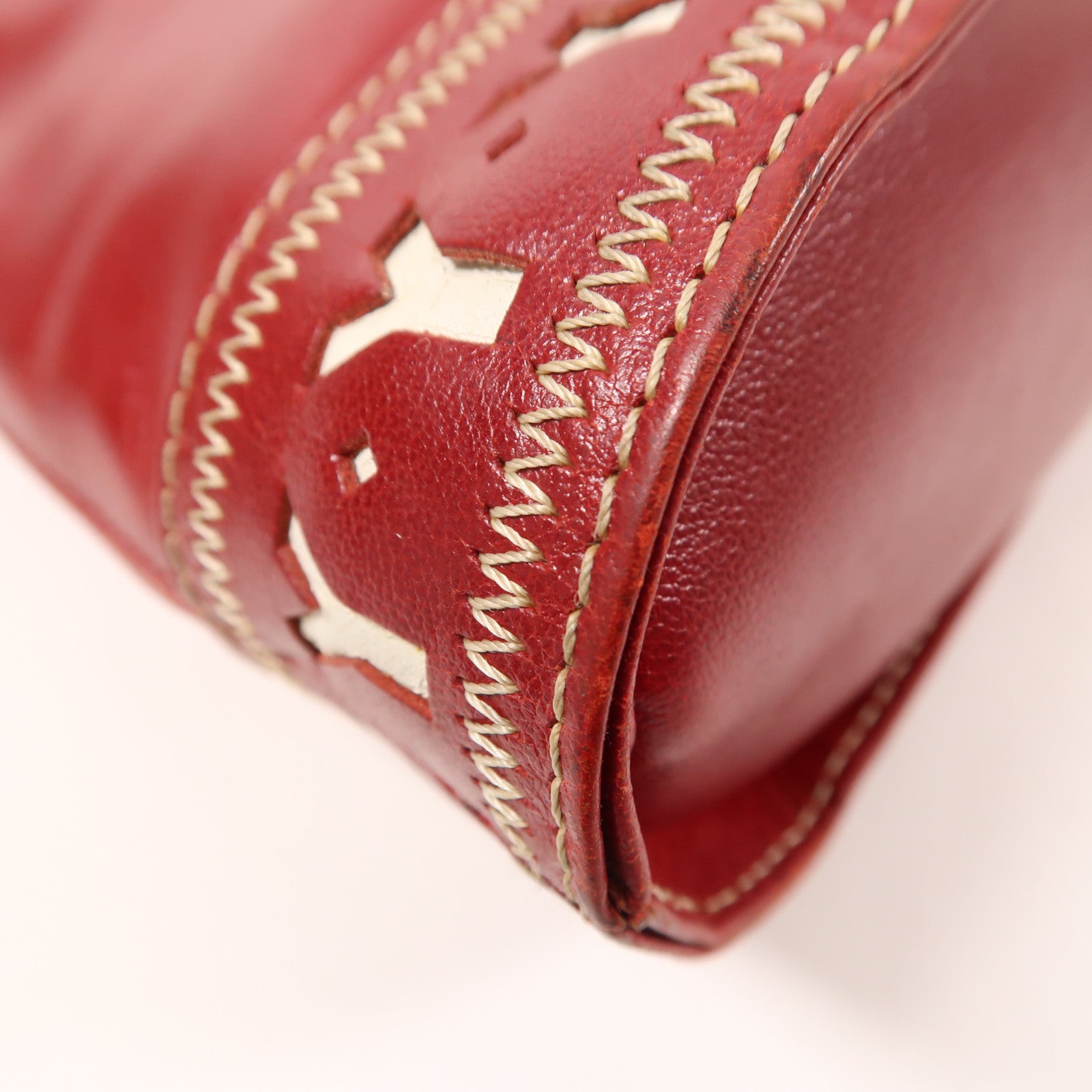 SAINT LAURENT 【激減優惠】牛皮皮革Hand Bag金扣手挽袋