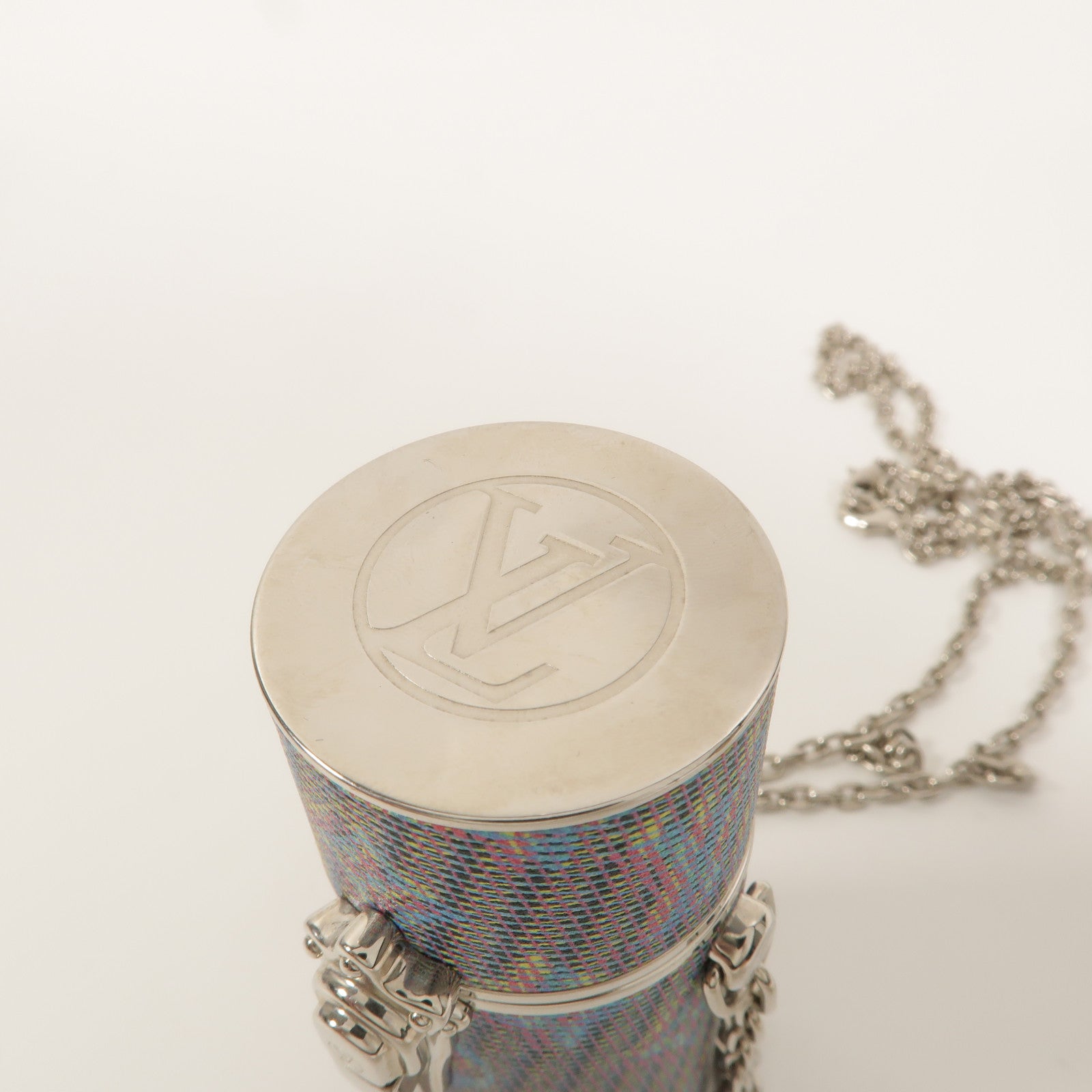 LOUIS VUITTON 金屬Monogram LV Pop Chain唇膏盒