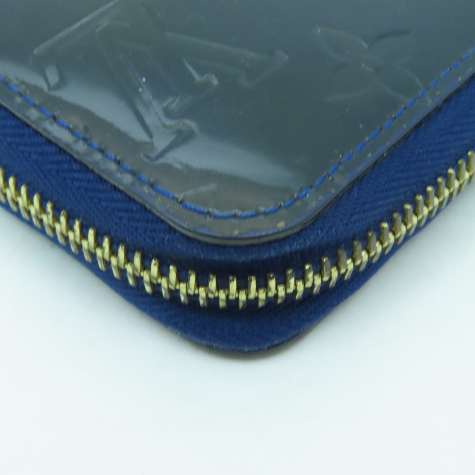 LOUIS VUITTON 【激減優惠】Vernis Zipper Long Wallet金扣長錢包藍色